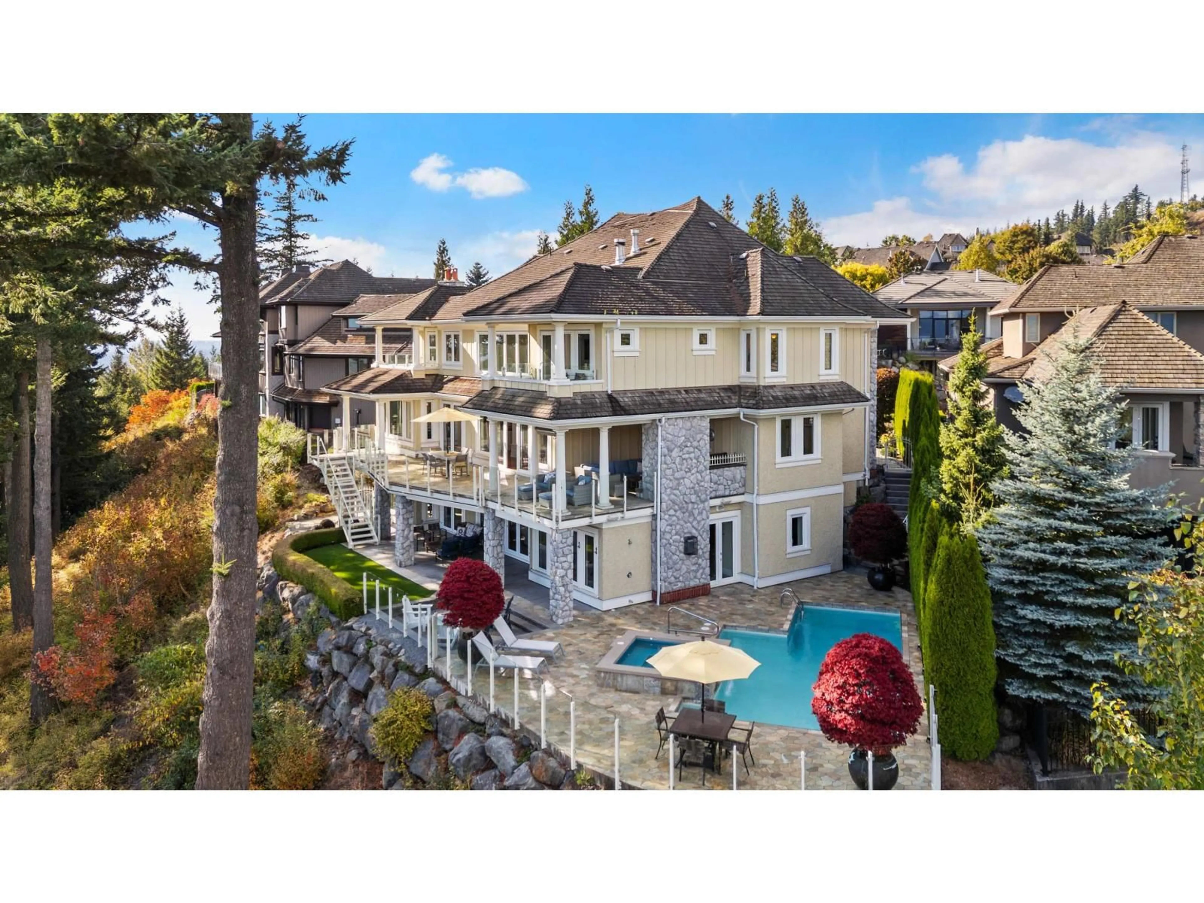 A pic from outside/outdoor area/front of a property/back of a property/a pic from drone, water/lake/river/ocean view for 2430 JONQUIL COURT, Abbotsford British Columbia V3G3E8