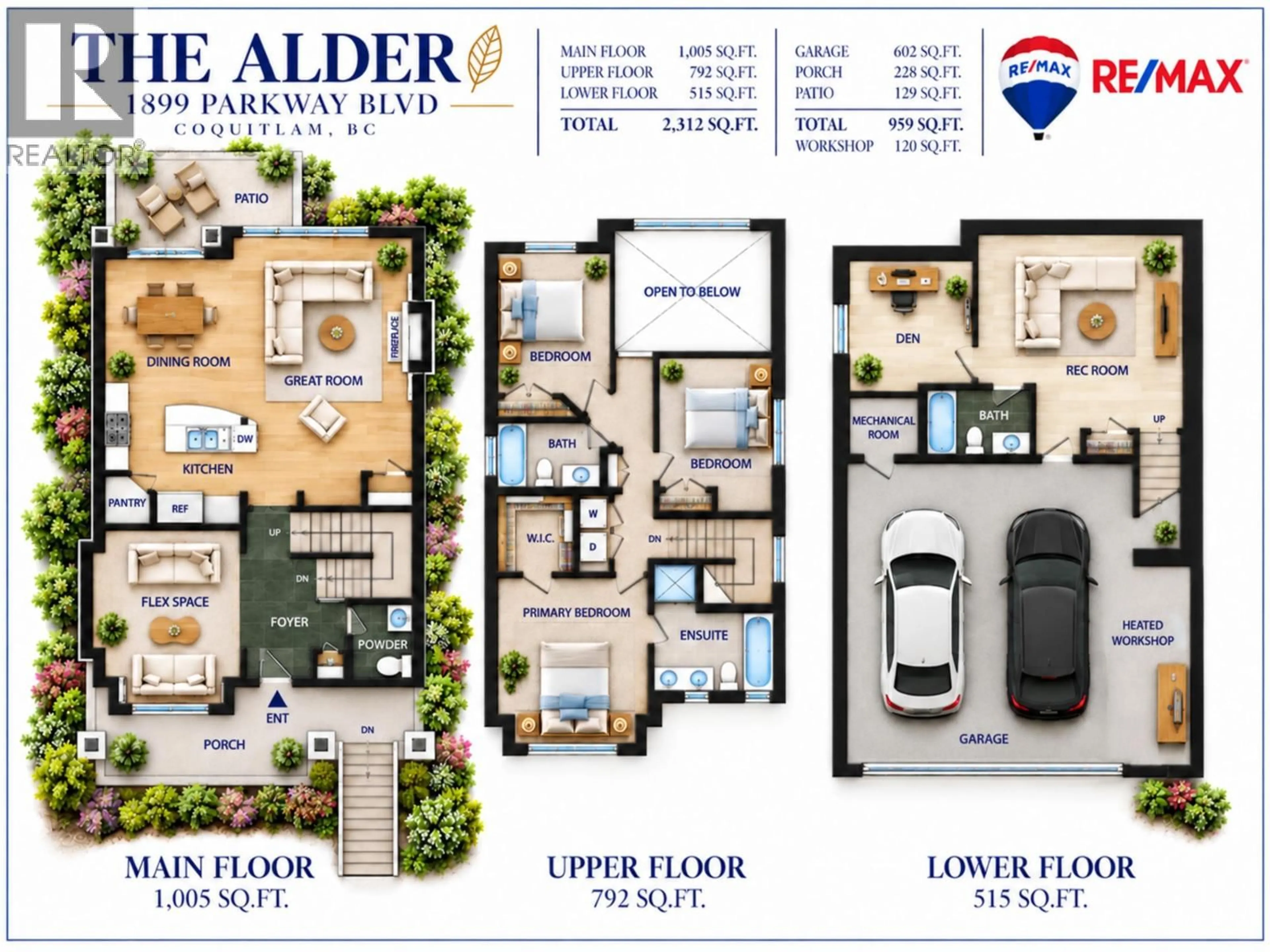 Floor plan for 1899 PARKWAY BOULEVARD, Coquitlam British Columbia V3E3L5