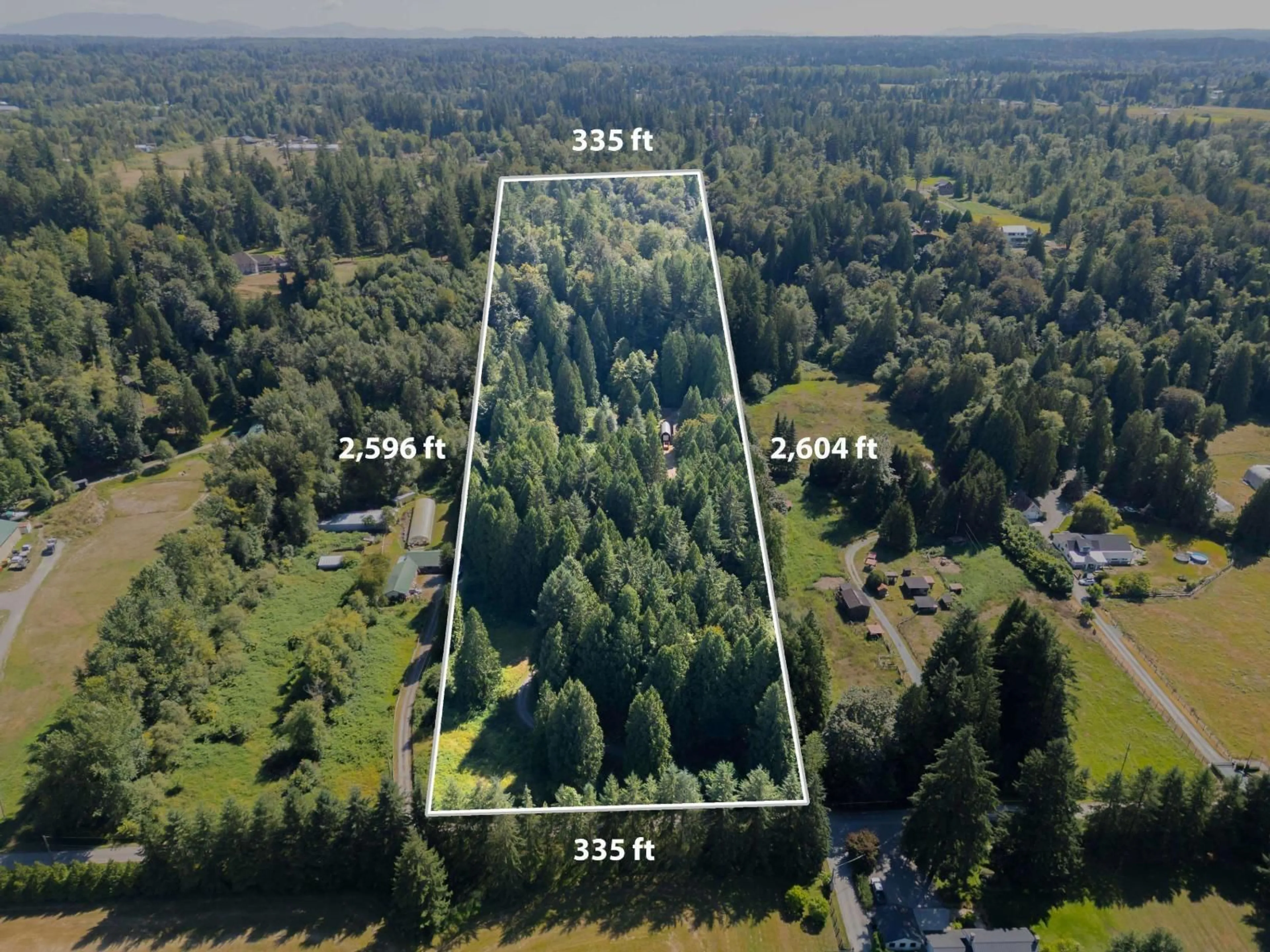 A pic from outside/outdoor area/front of a property/back of a property/a pic from drone, forest/trees view for 25376 80 AVENUE, Langley British Columbia V1M3M9