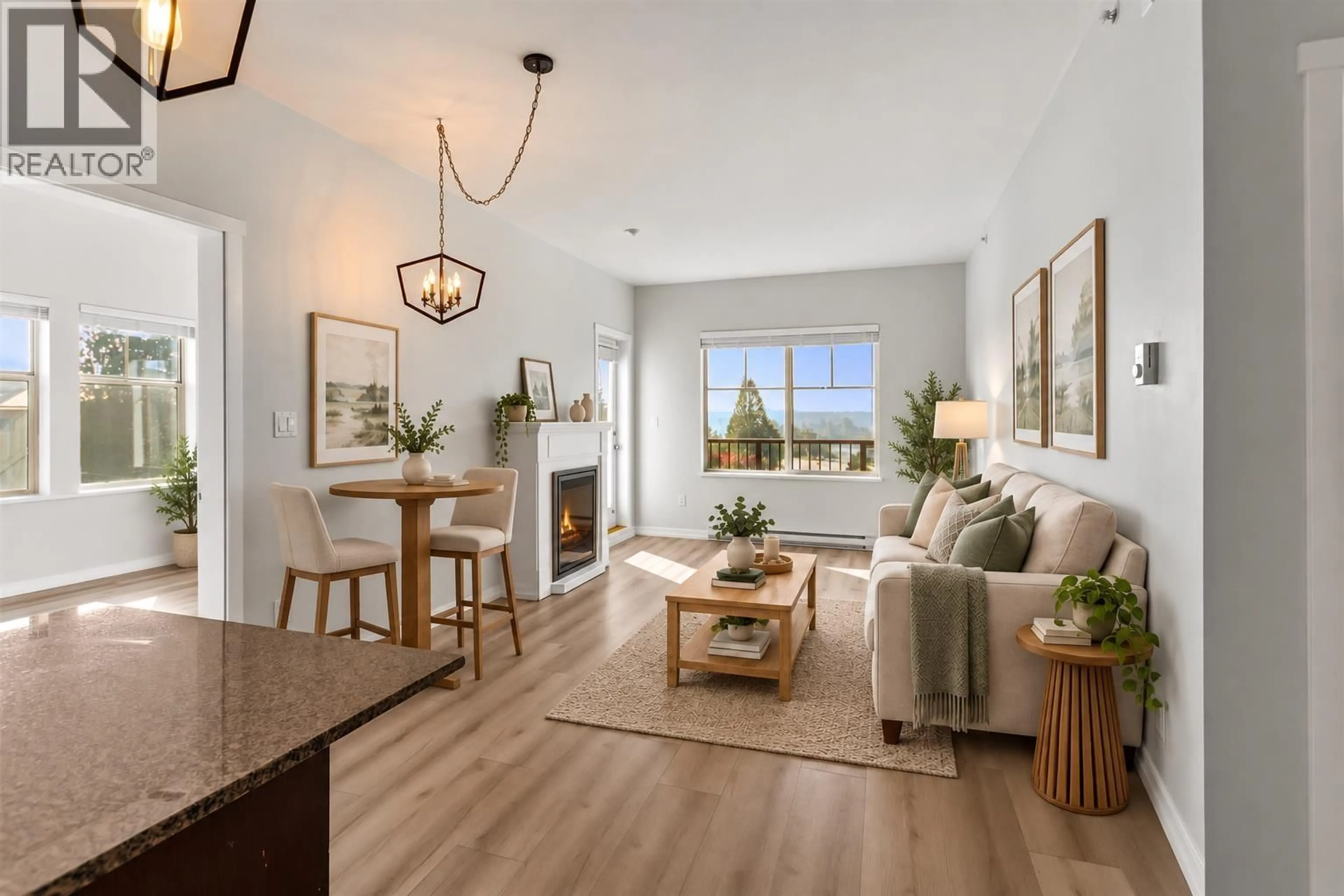Living room with furniture, unknown for 406 - 22290 NORTH AVENUE, Maple Ridge British Columbia V2X8Z8