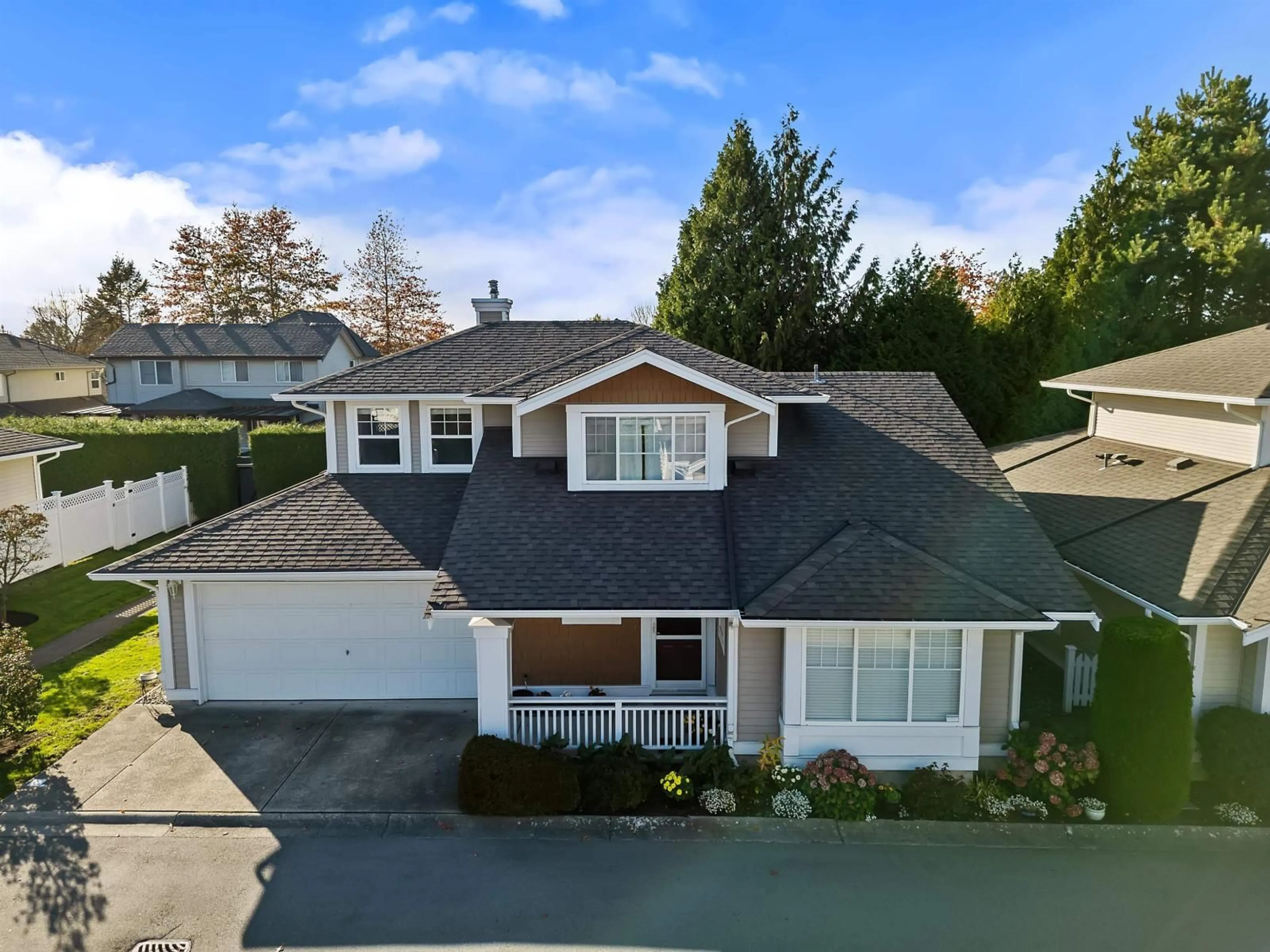 A pic from outside/outdoor area/front of a property/back of a property/a pic from drone, street for 34 - 6885 184 STREET, Surrey British Columbia V3S9G1