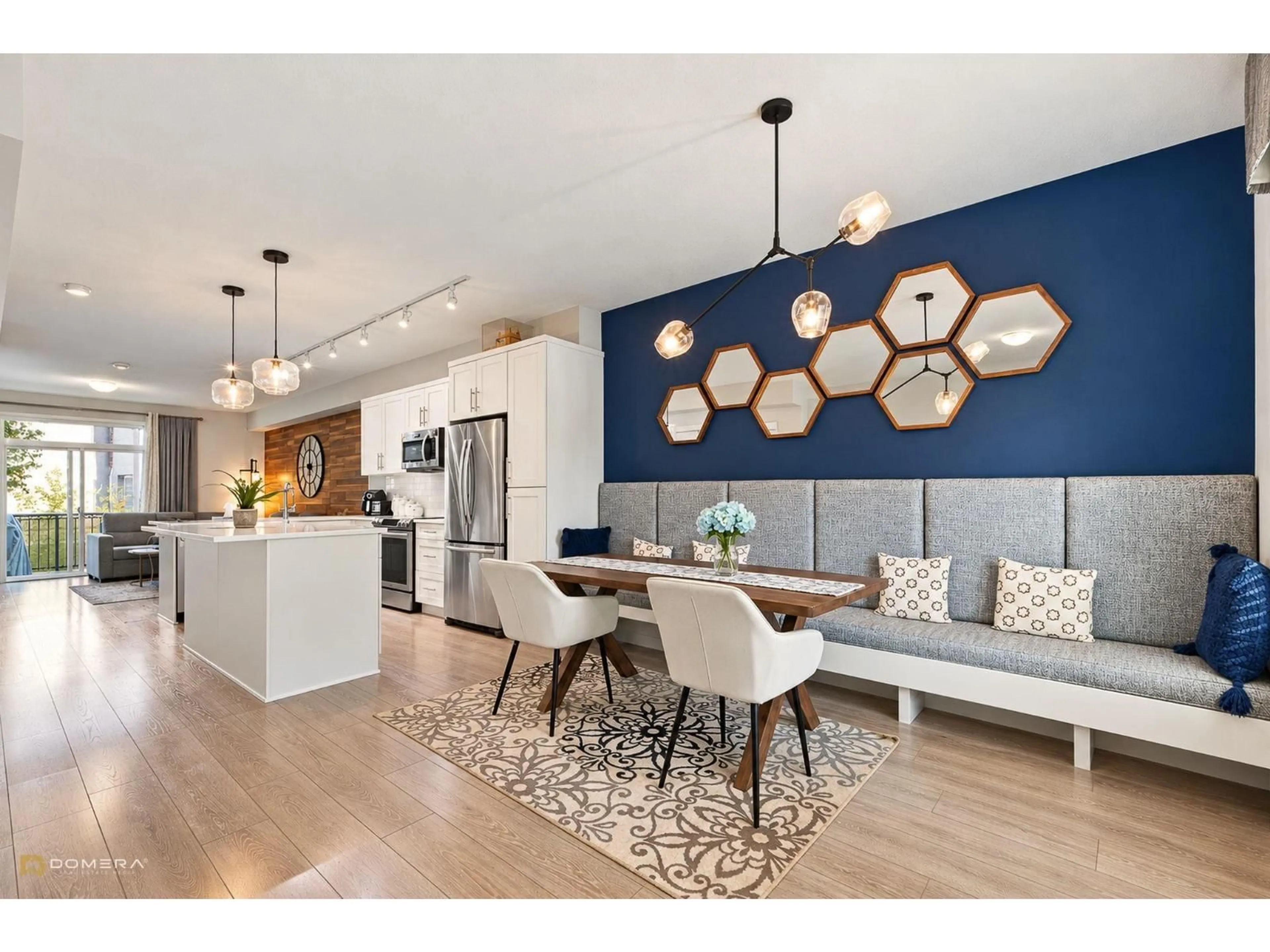 Open concept kitchen, wood/laminate floor for 139 - 6030 142 STREET, Surrey British Columbia V3X0J5