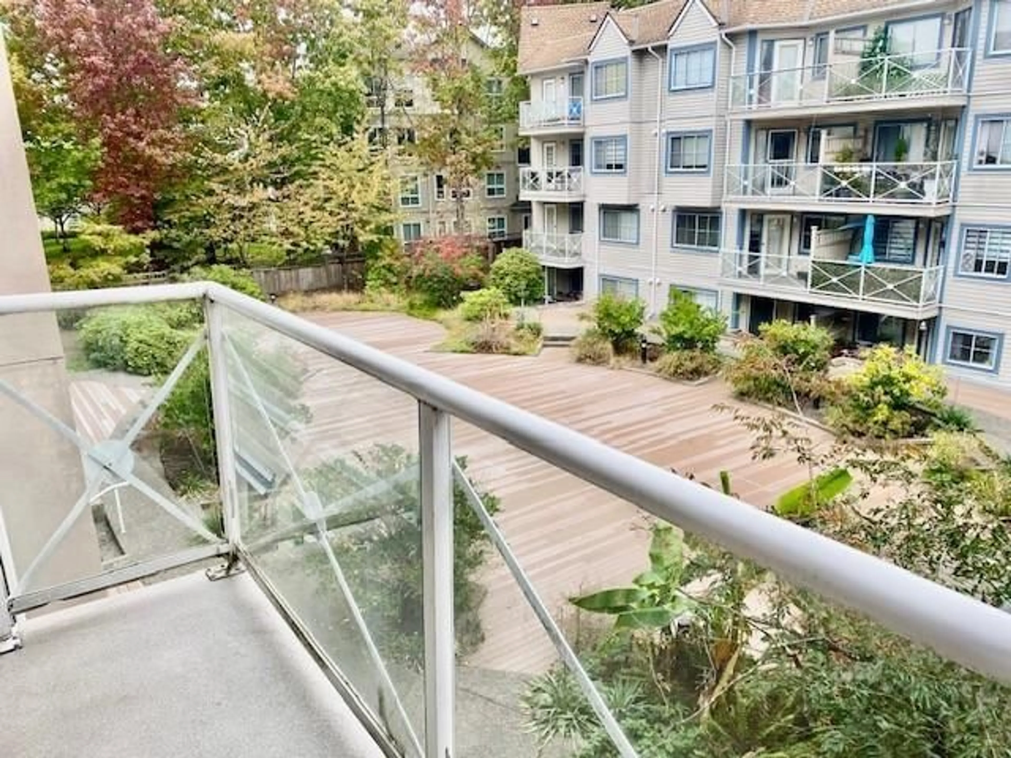 Balcony in the apartment, city buildings view from balcony for 327 - 12101 80 AVENUE, Surrey British Columbia V3W5V6