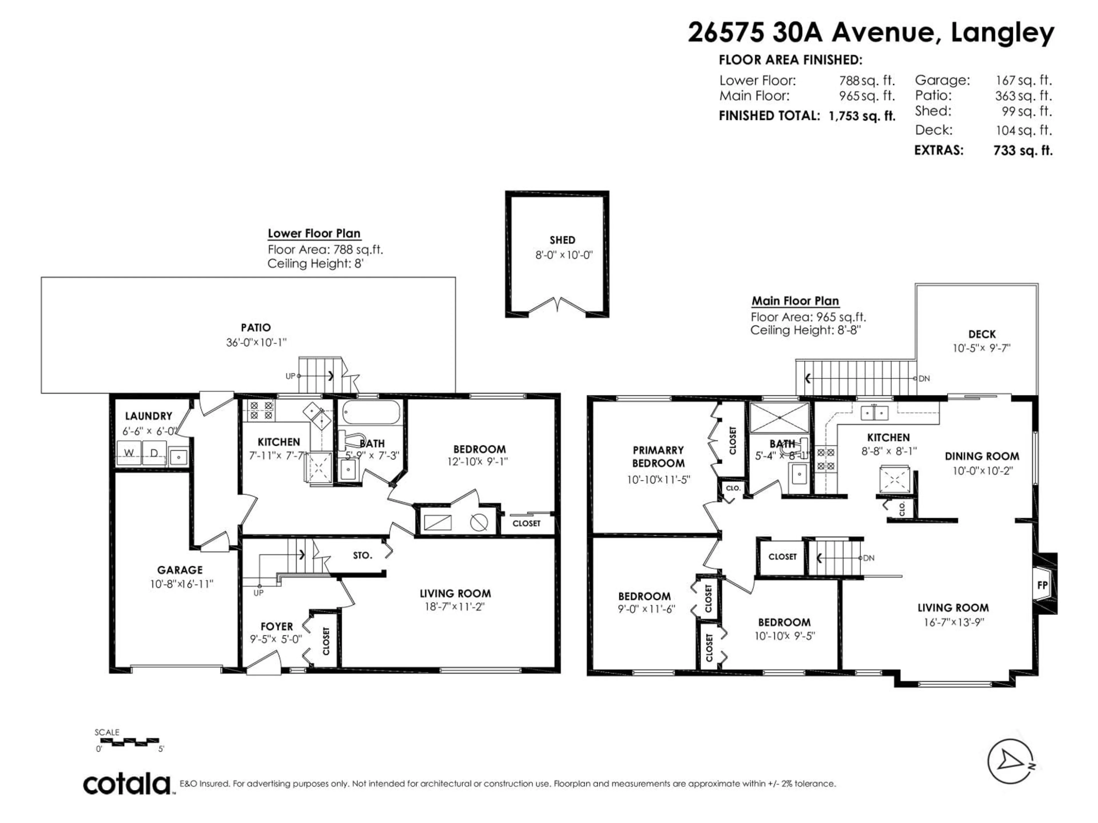 Floor plan for 26575 30A AVENUE, Langley British Columbia V4W3C8