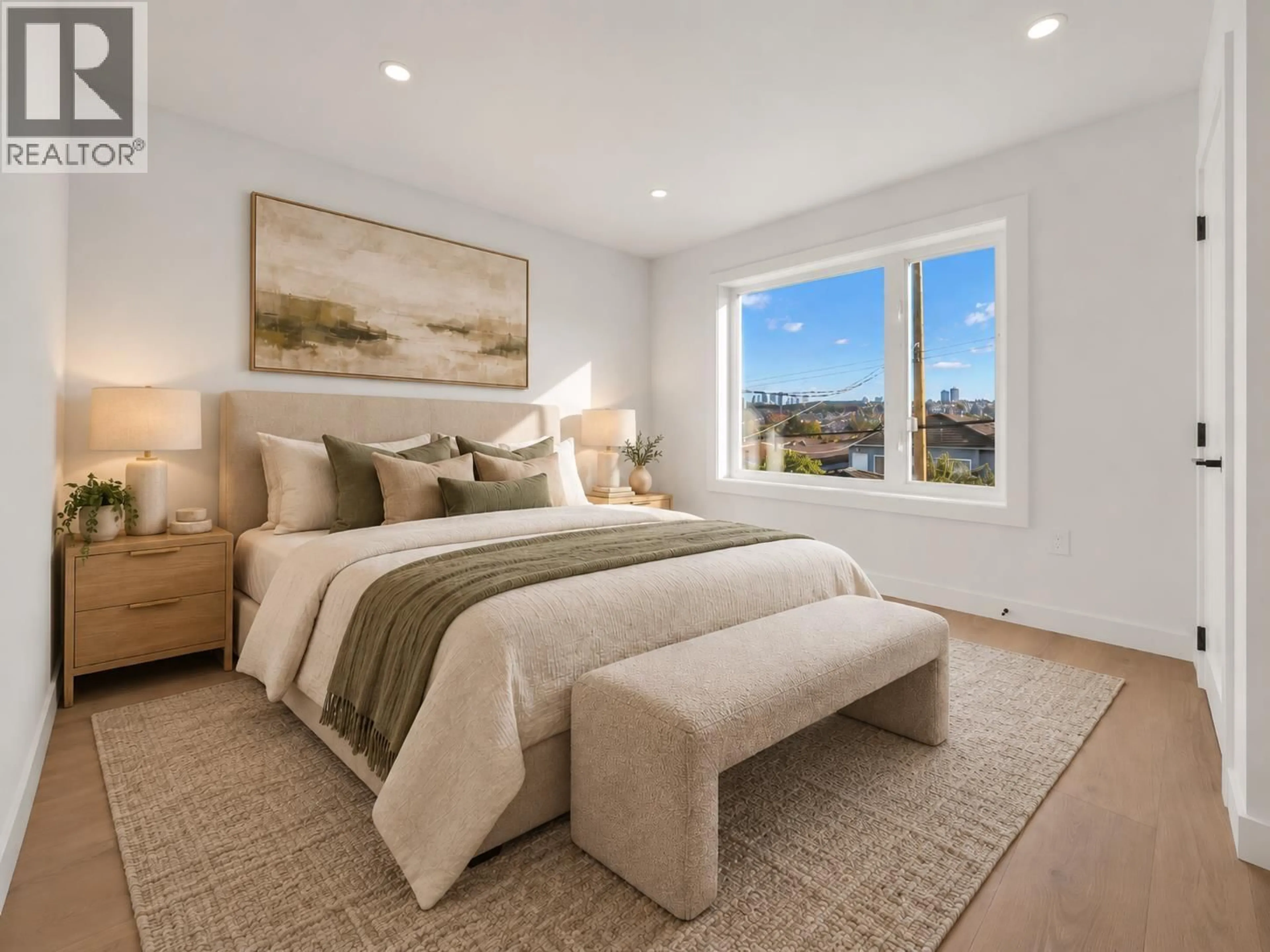 Bedroom with bed, carpet floor for 3036 5TH AVENUE, Vancouver British Columbia V5M1N8