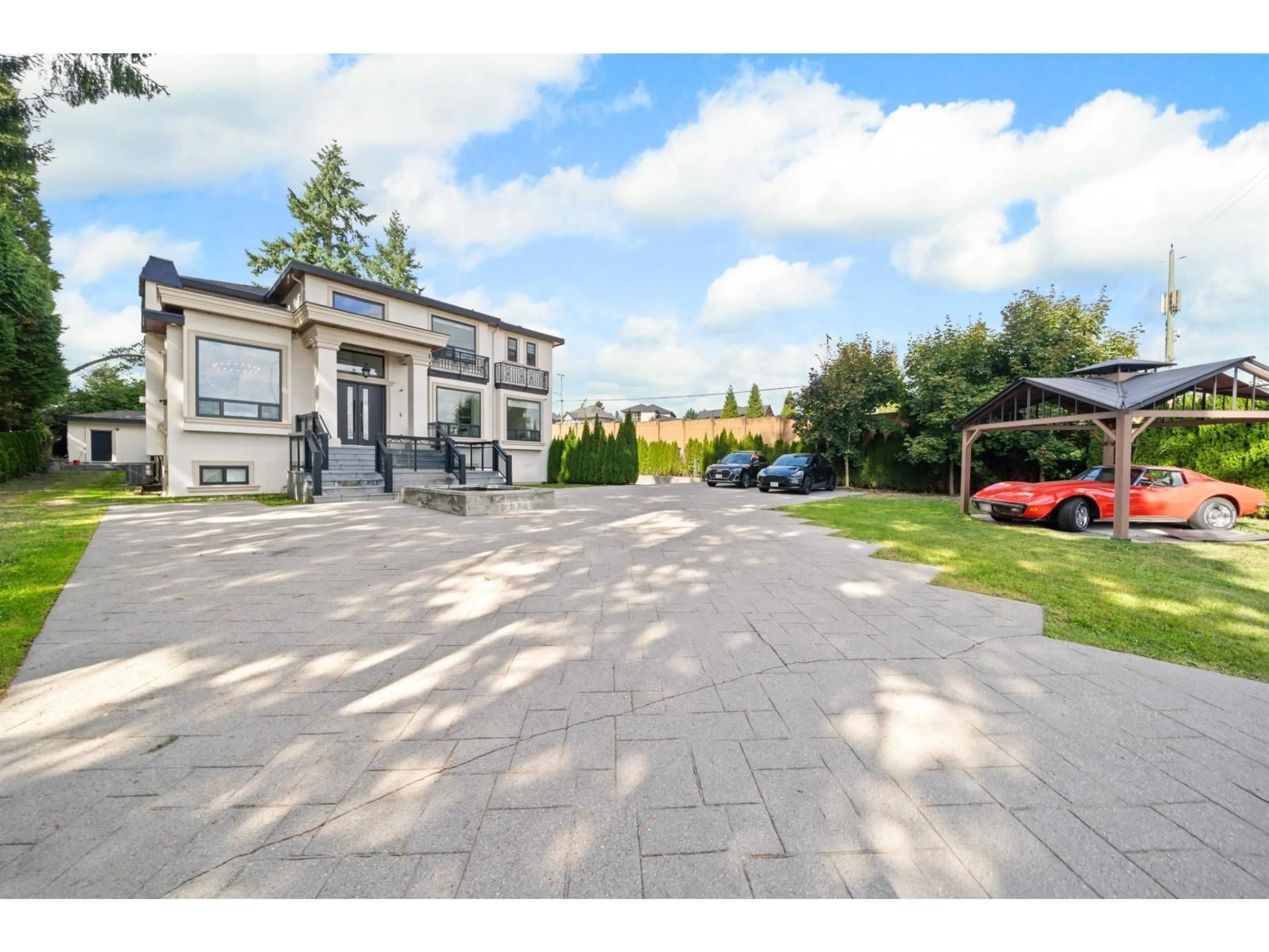 A pic from outside/outdoor area/front of a property/back of a property/a pic from drone, street for 5585 148 STREET, Surrey British Columbia V3S3B5