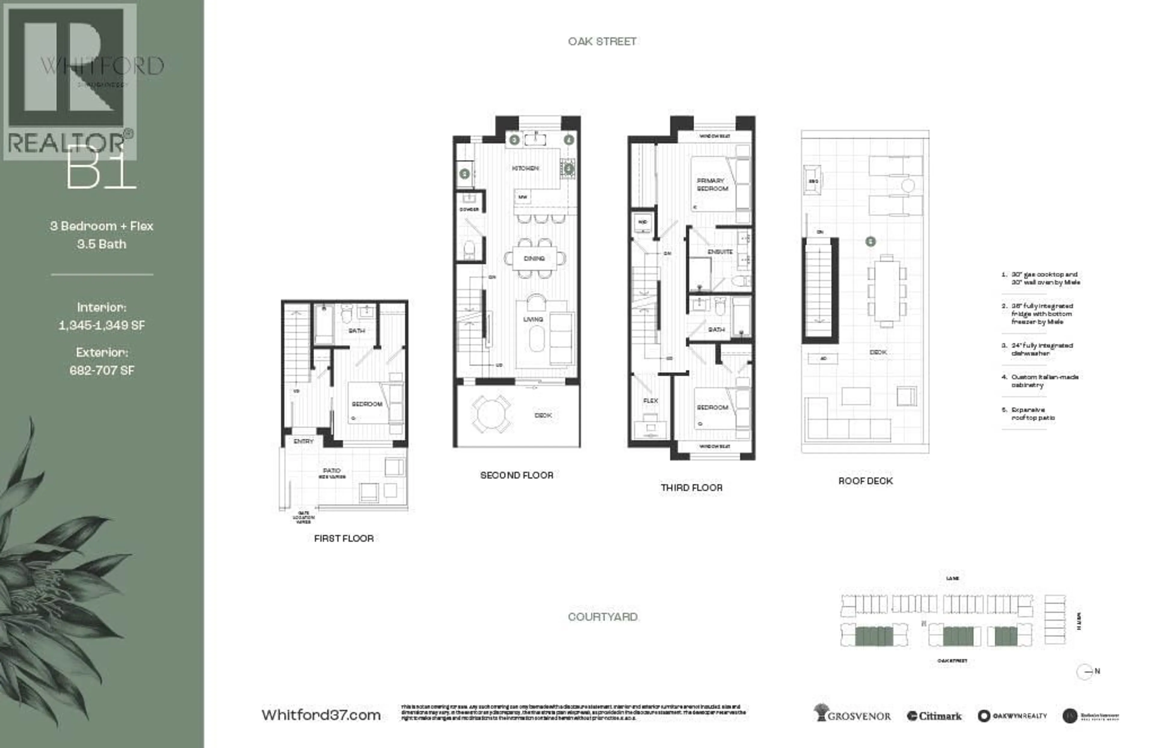 Floor plan for 154 - 5377 OAK STREET, Vancouver British Columbia V6M0G4