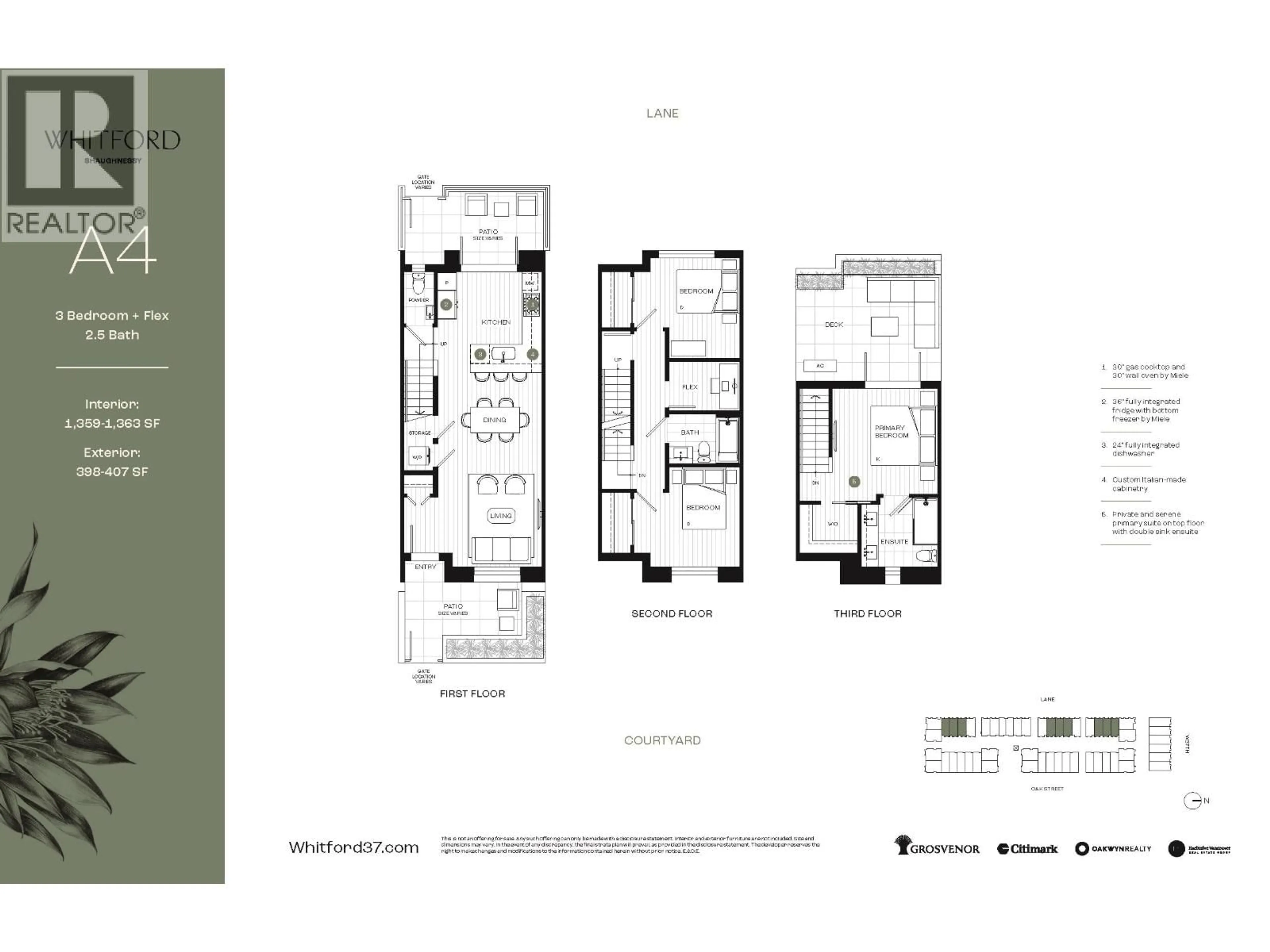 Floor plan for 171 - 5431 OAK STREET, Vancouver British Columbia V6M2V5