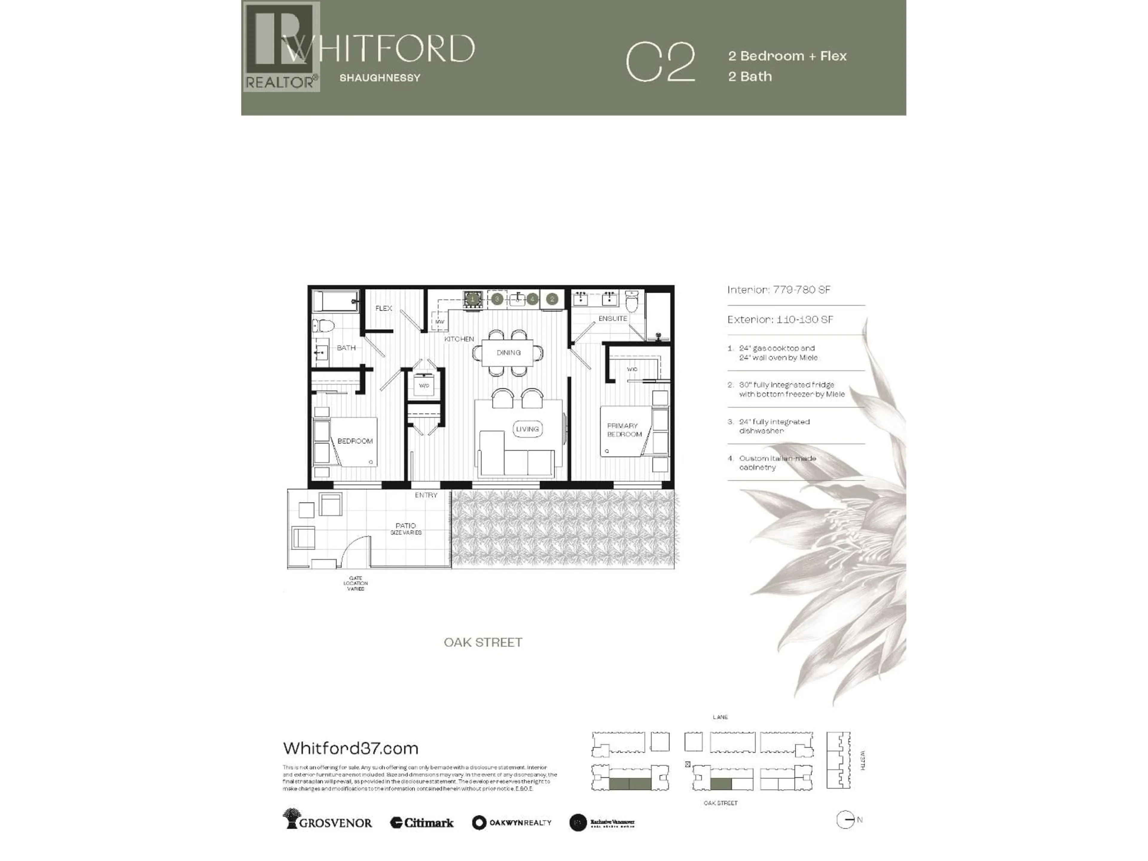 Floor plan for 156 - 5377 OAK STREET, Vancouver British Columbia V6M2V5