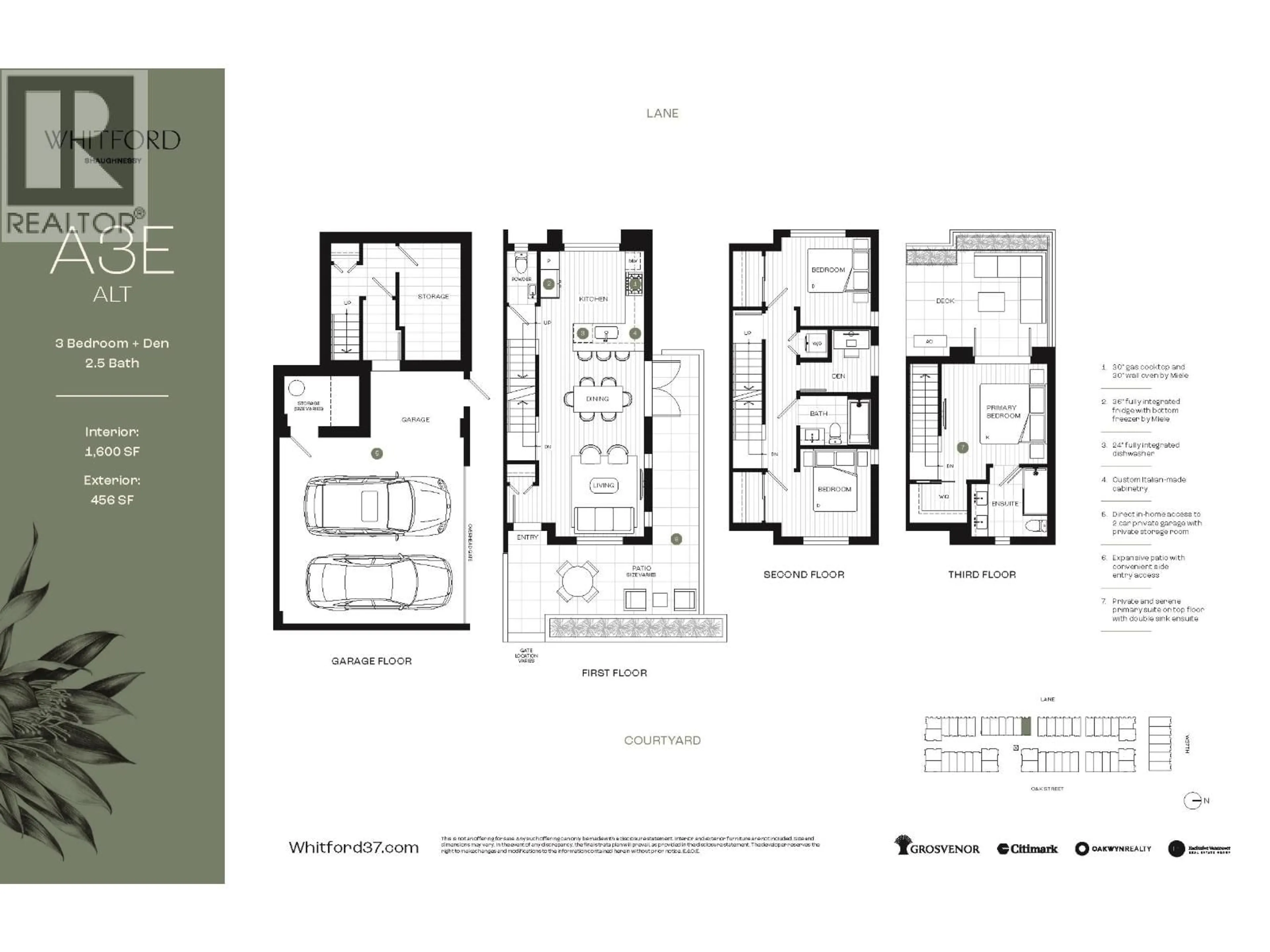 Floor plan for 160 - 5399 OAK STREET, Vancouver British Columbia V6M2V5