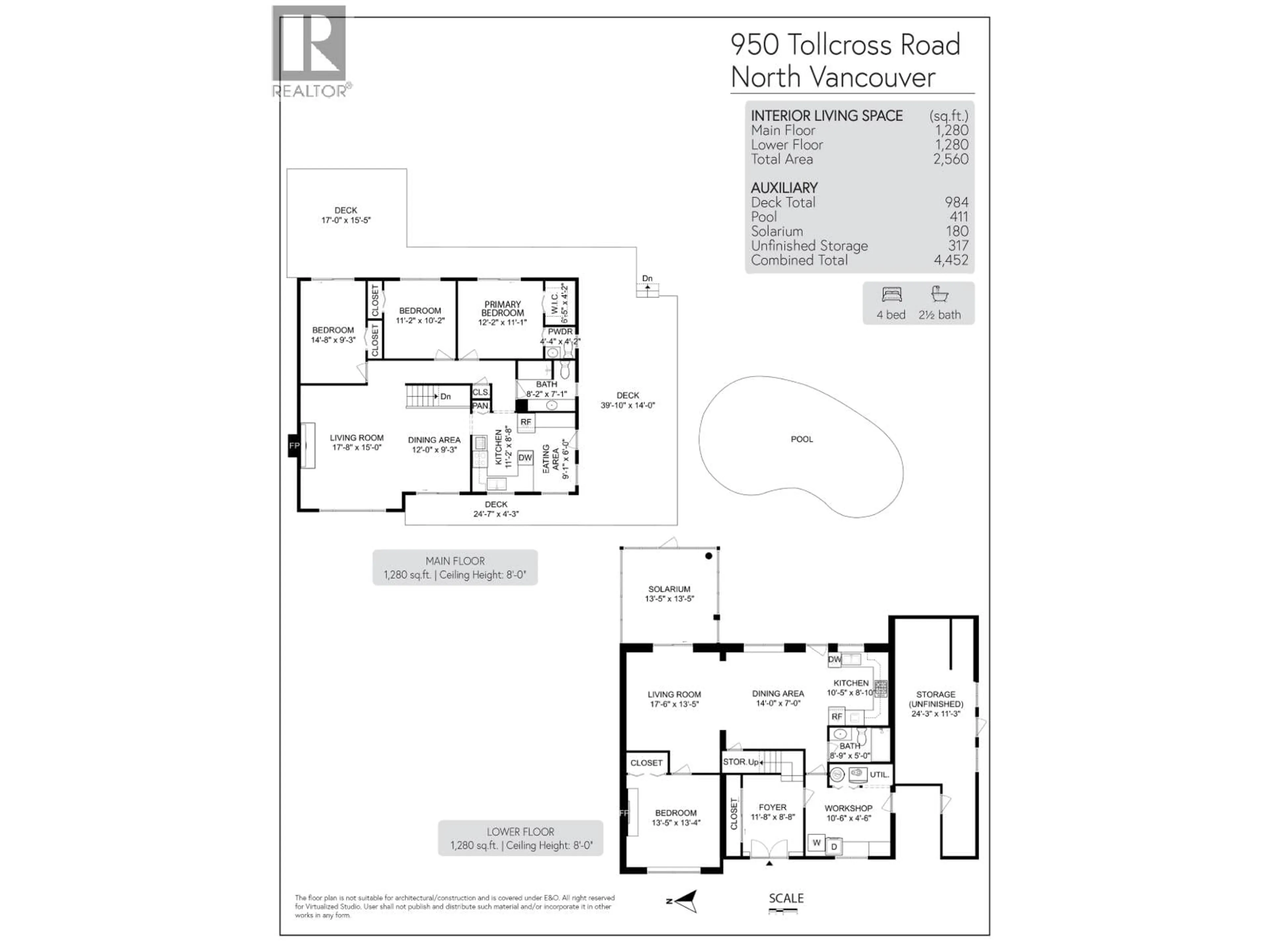 Floor plan for 950 TOLLCROSS ROAD, North Vancouver British Columbia V7H2G2