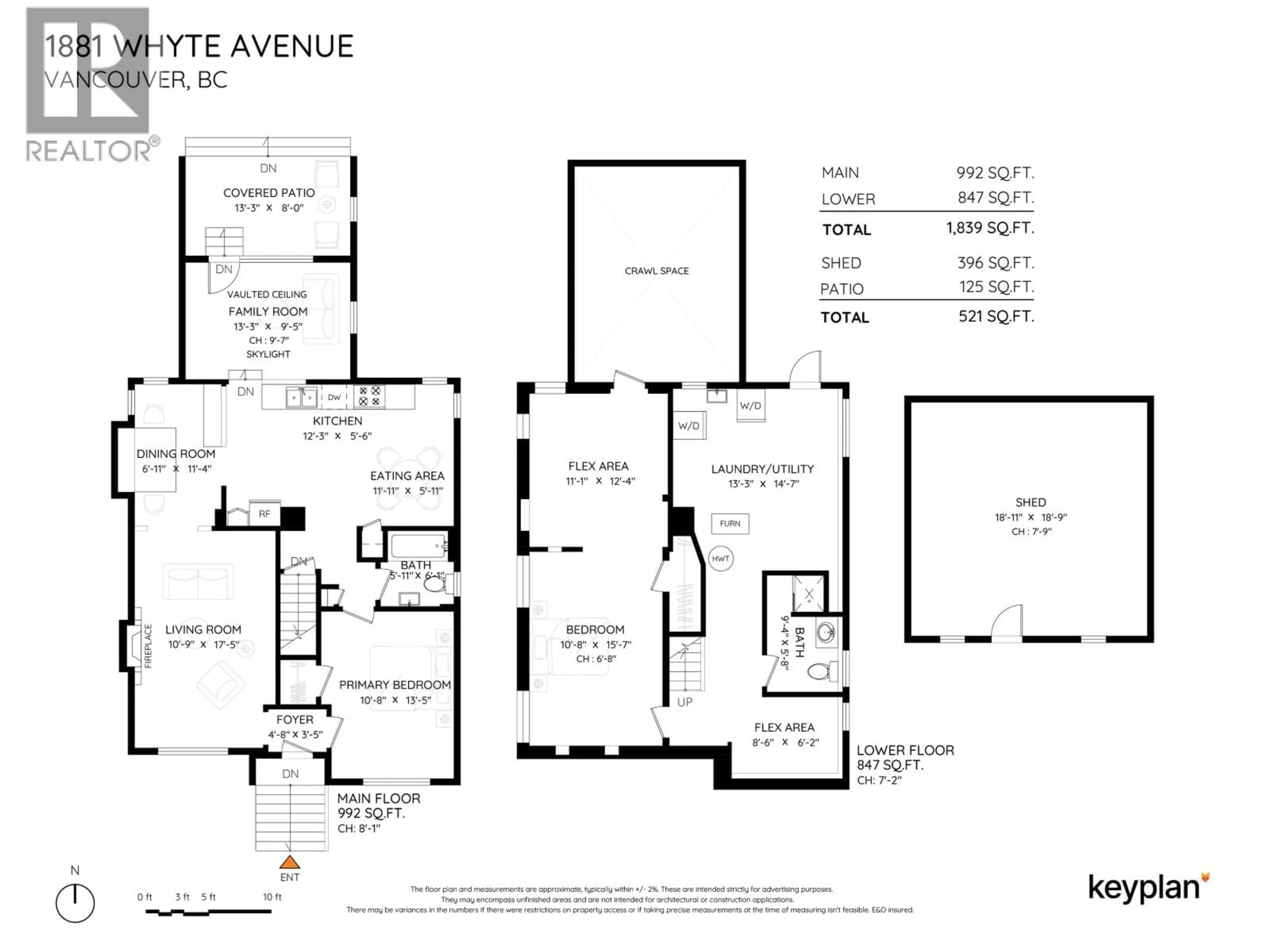 Floor plan for 1881 WHYTE AVENUE, Vancouver British Columbia V6J1B1