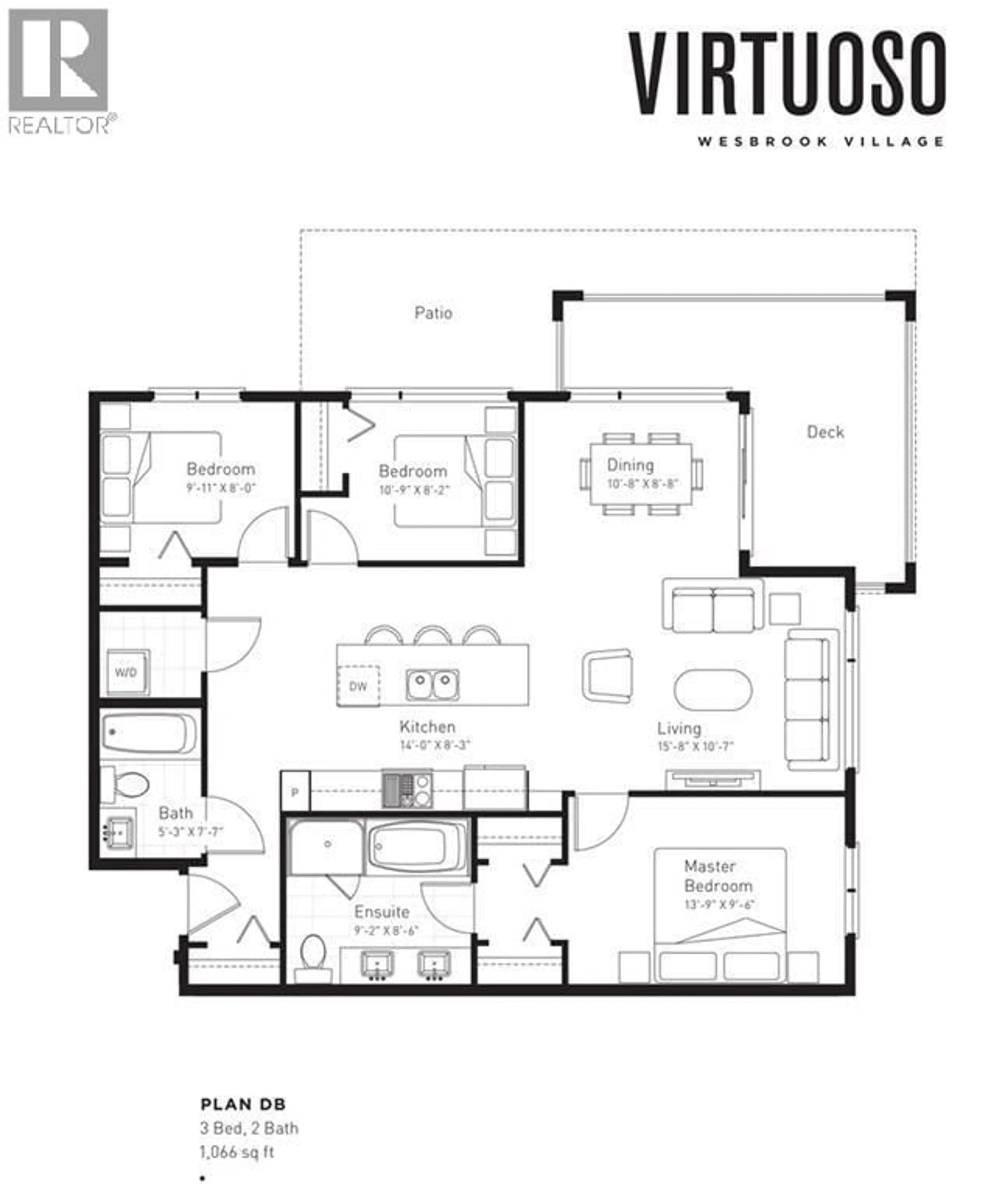 Floor plan for 311 - 3581 ROSS DRIVE, Vancouver British Columbia V6S0K5