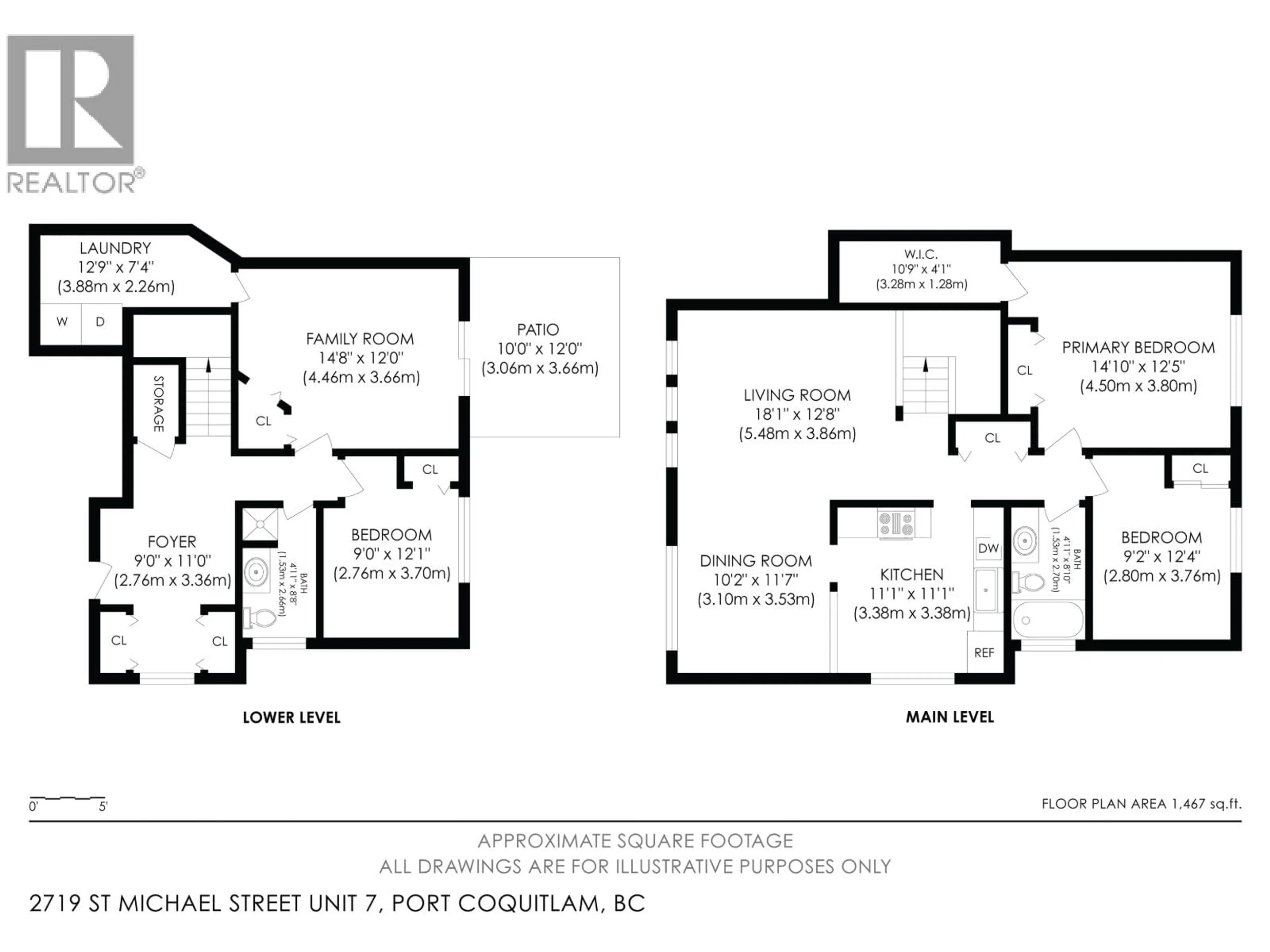 Floor plan for #7-2719 ST. MICHAEL STREET, Port Coquitlam British Columbia V3B5R4
