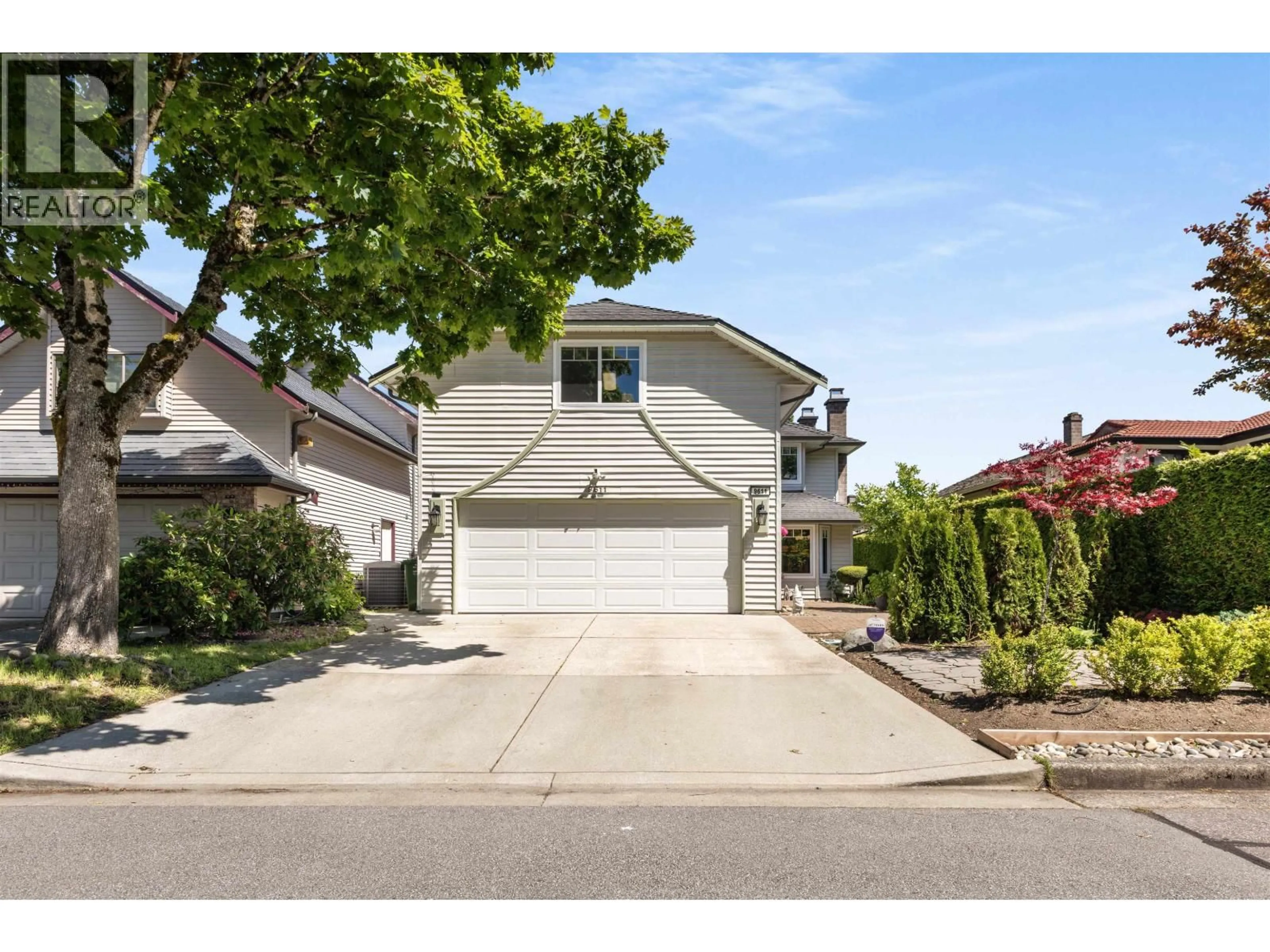 Home with vinyl exterior material, street for 9611 MCBURNEY DRIVE, Richmond British Columbia V6Y3C5