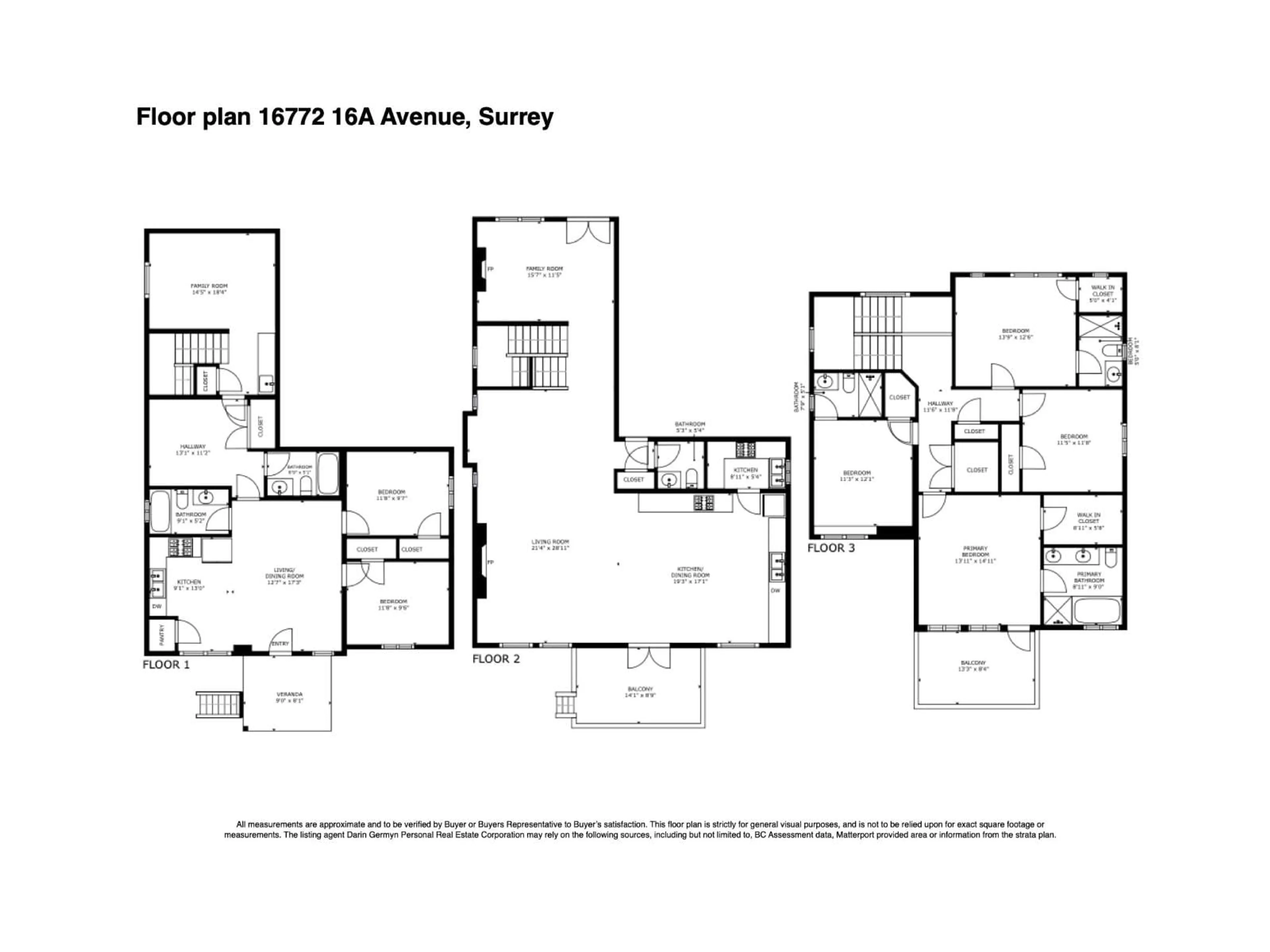 Floor plan for 16772 16A AVENUE, Surrey British Columbia V3Z0T3