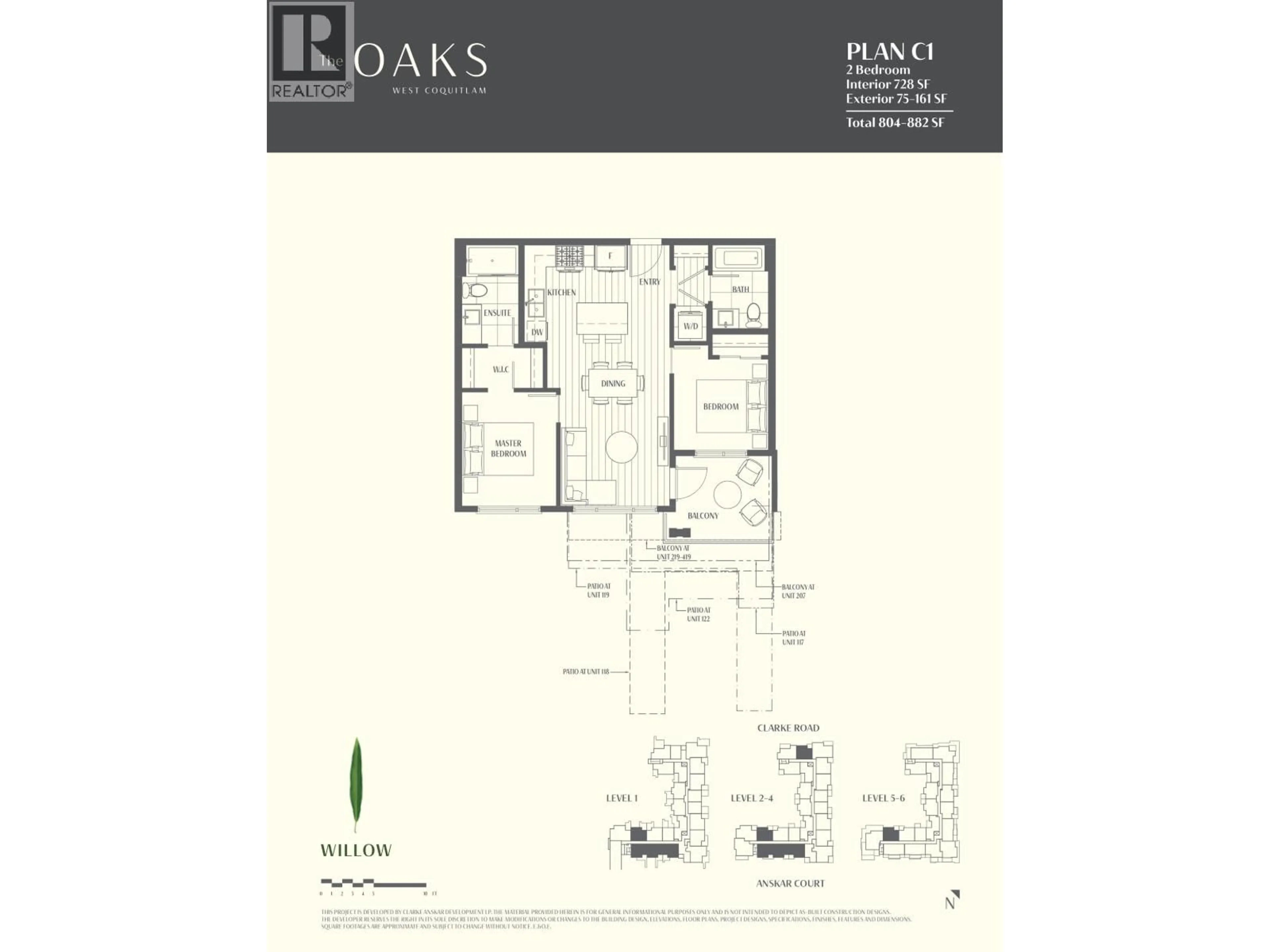 Floor plan for 219 - 741 ANSKAR COURT, Coquitlam British Columbia V3J0N3