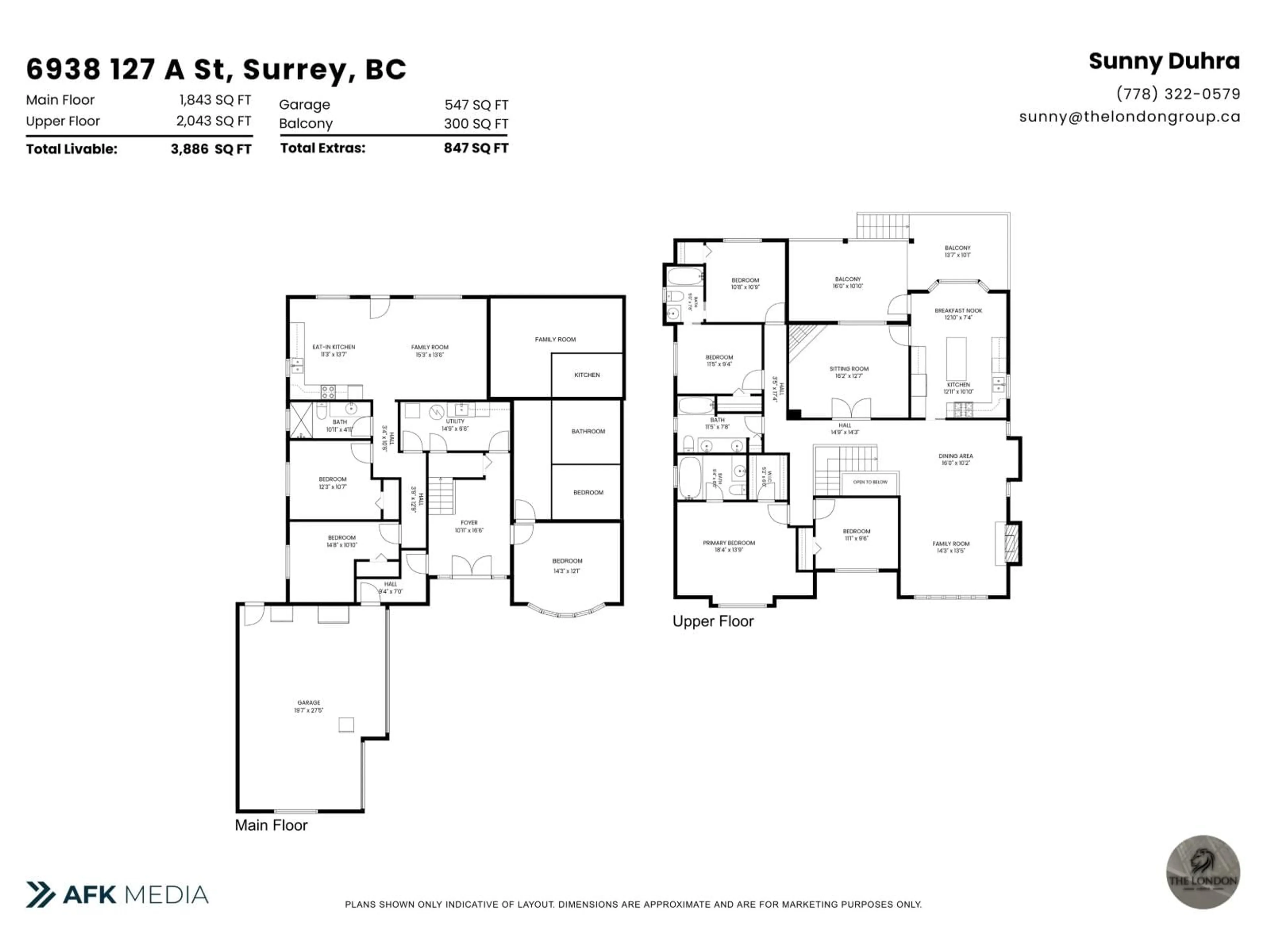 Floor plan for 6938 127A STREET, Surrey British Columbia V3W0V4