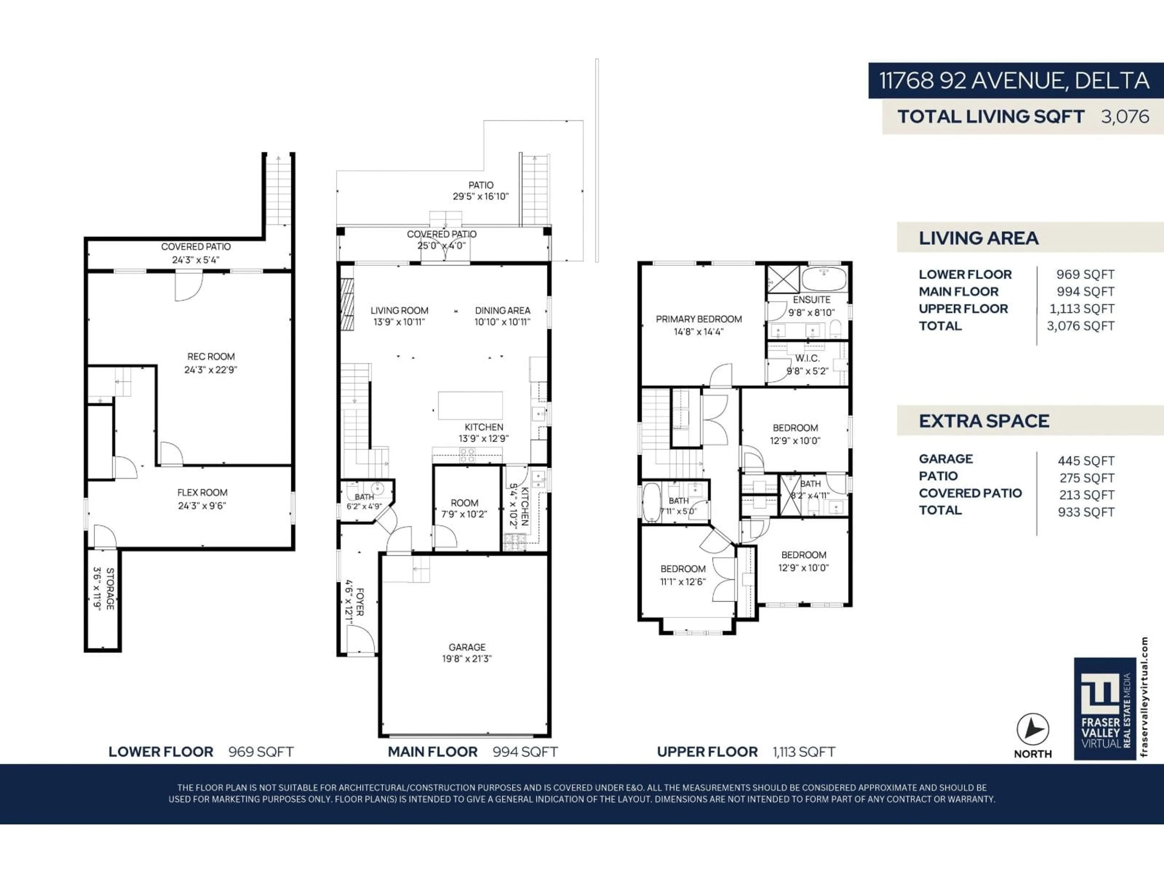Floor plan for 11768 92 AVENUE, Delta British Columbia V4C3L4