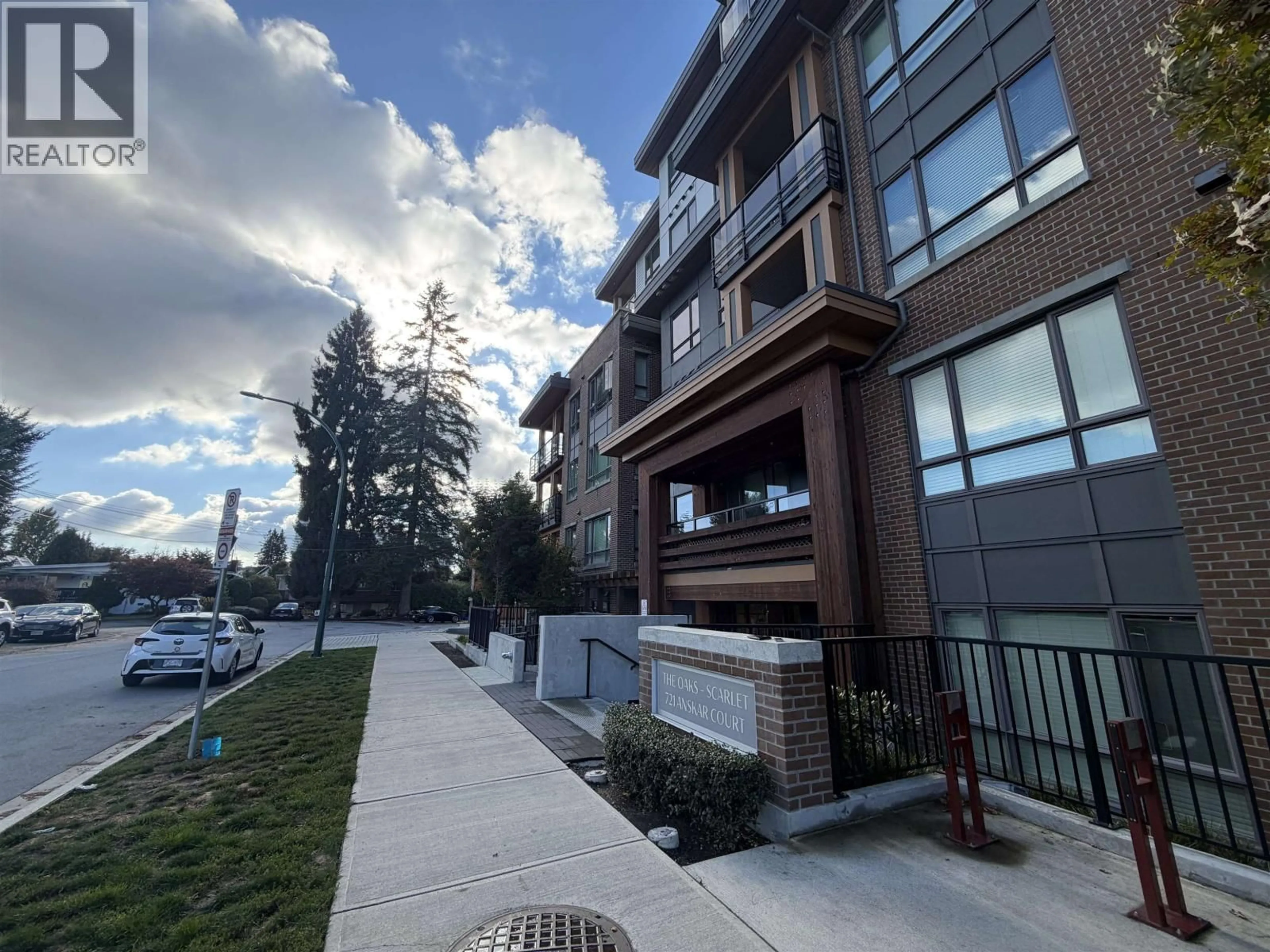 A pic from outside/outdoor area/front of a property/back of a property/a pic from drone, mountain view for 215 - 721 ANSKAR COURT, Coquitlam British Columbia V3J0L4
