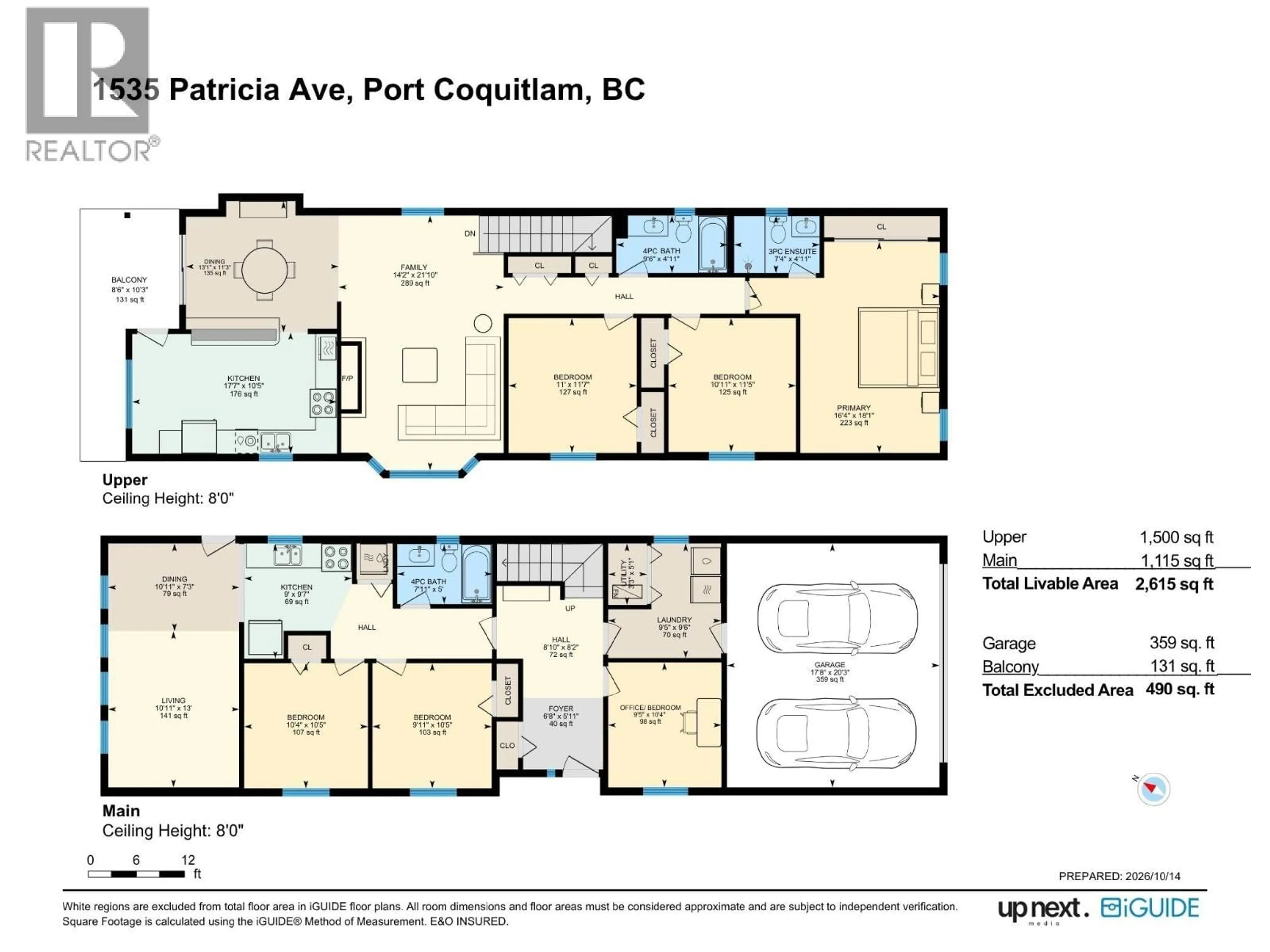 Floor plan for 1535 PATRICIA AVENUE, Port Coquitlam British Columbia V3B2G4