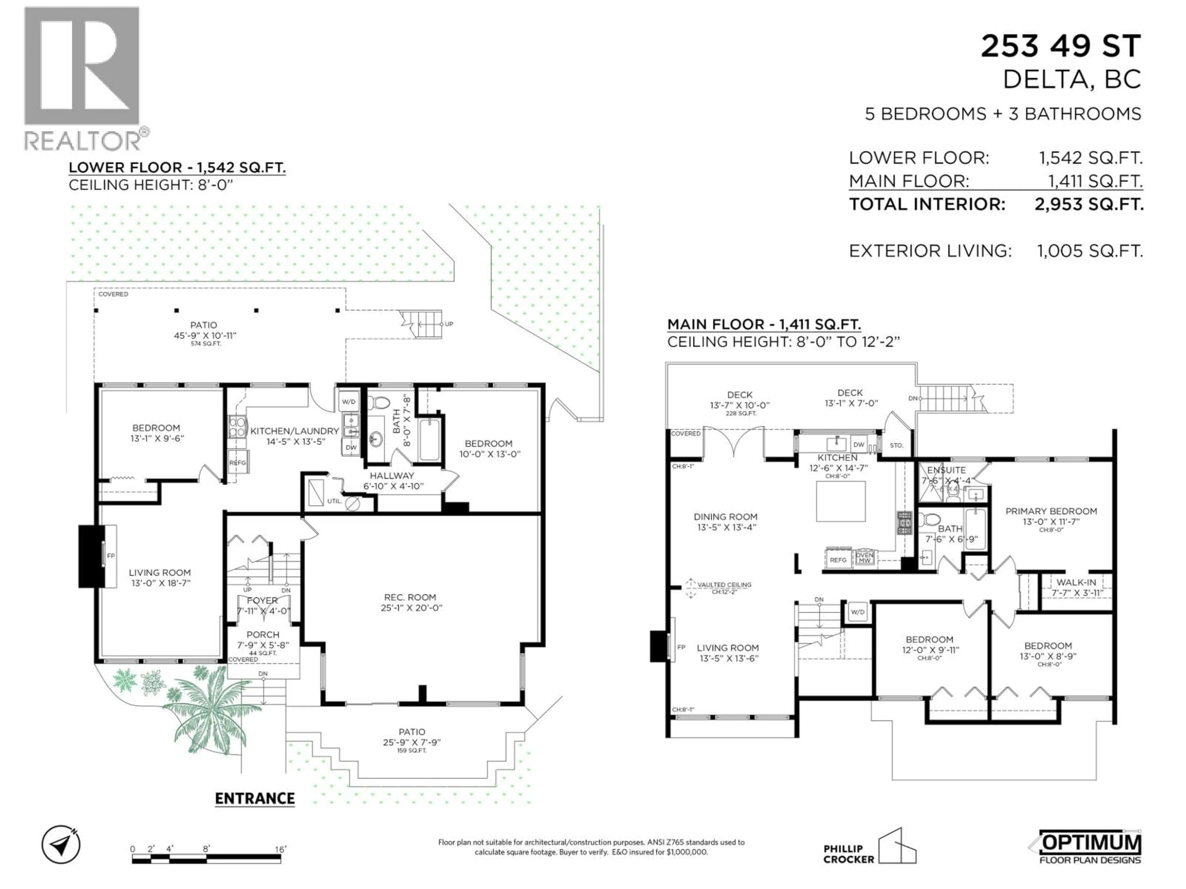 Floor plan for 253 49 STREET, Delta British Columbia V4M3N3