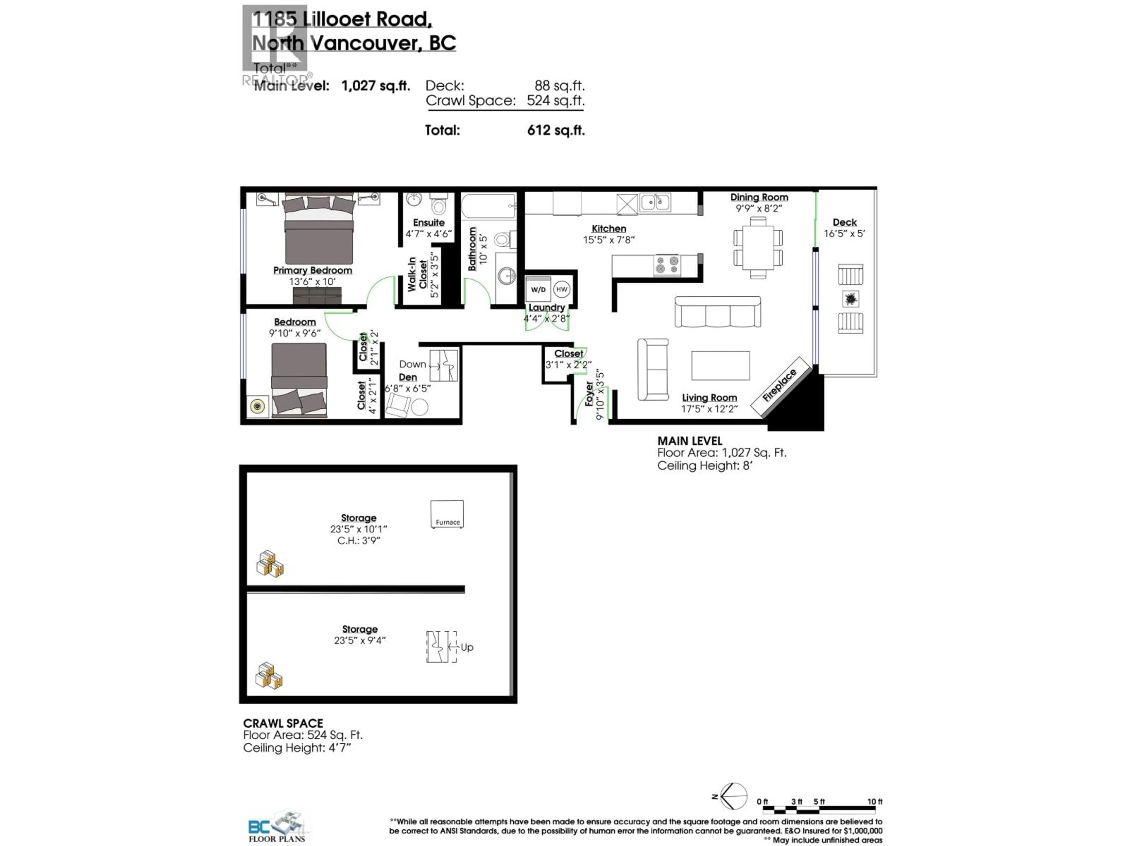 Floor plan for 1185 LILLOOET ROAD, North Vancouver British Columbia V7J3H7