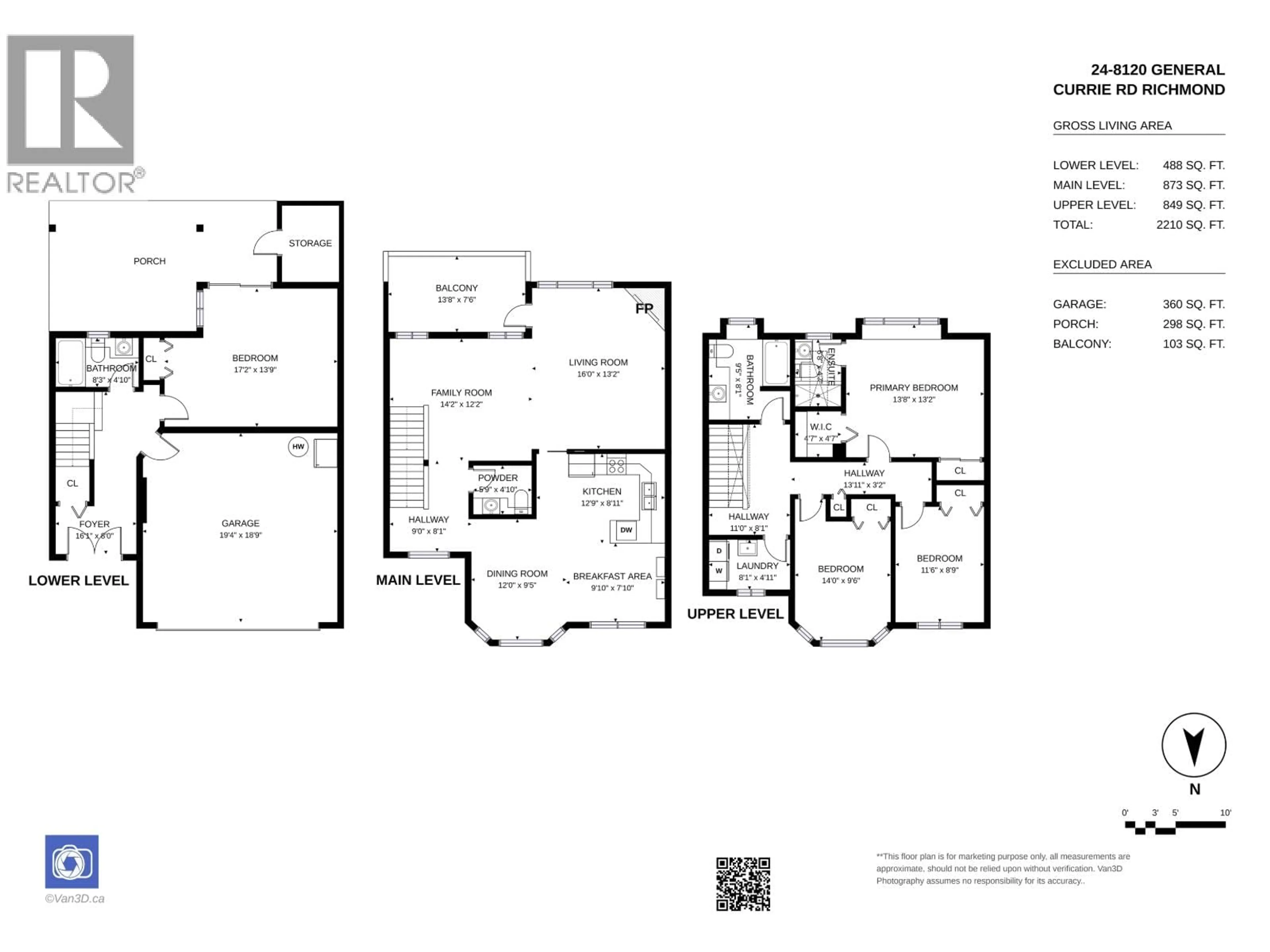 Floor plan for 24 - 8120 GENERAL CURRIE ROAD, Richmond British Columbia V6Y3V8