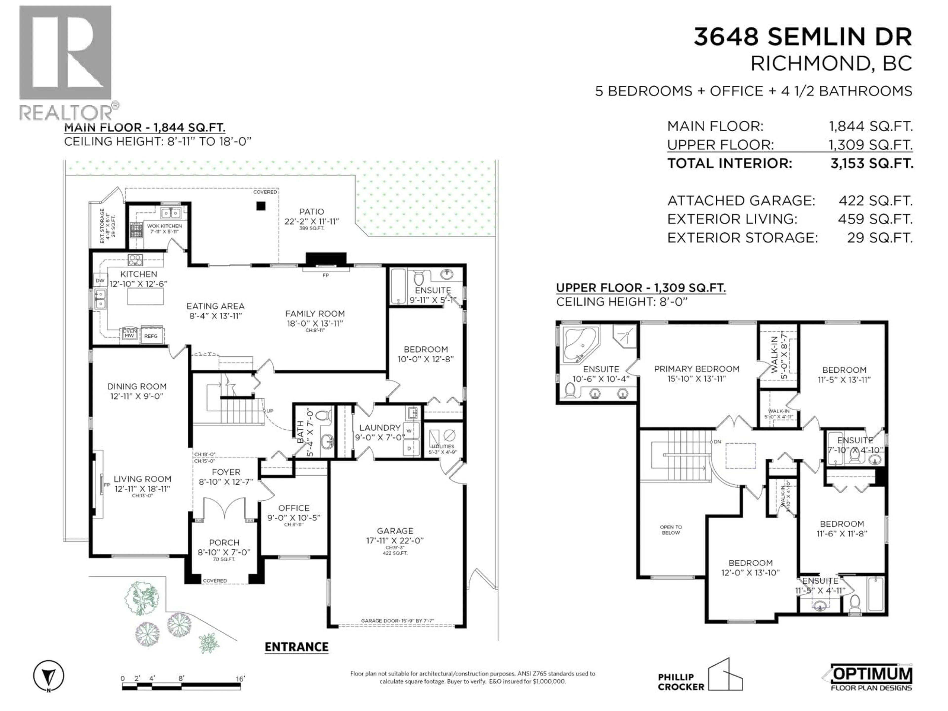 Floor plan for 3648 SEMLIN DRIVE, Richmond British Columbia V7C5R6