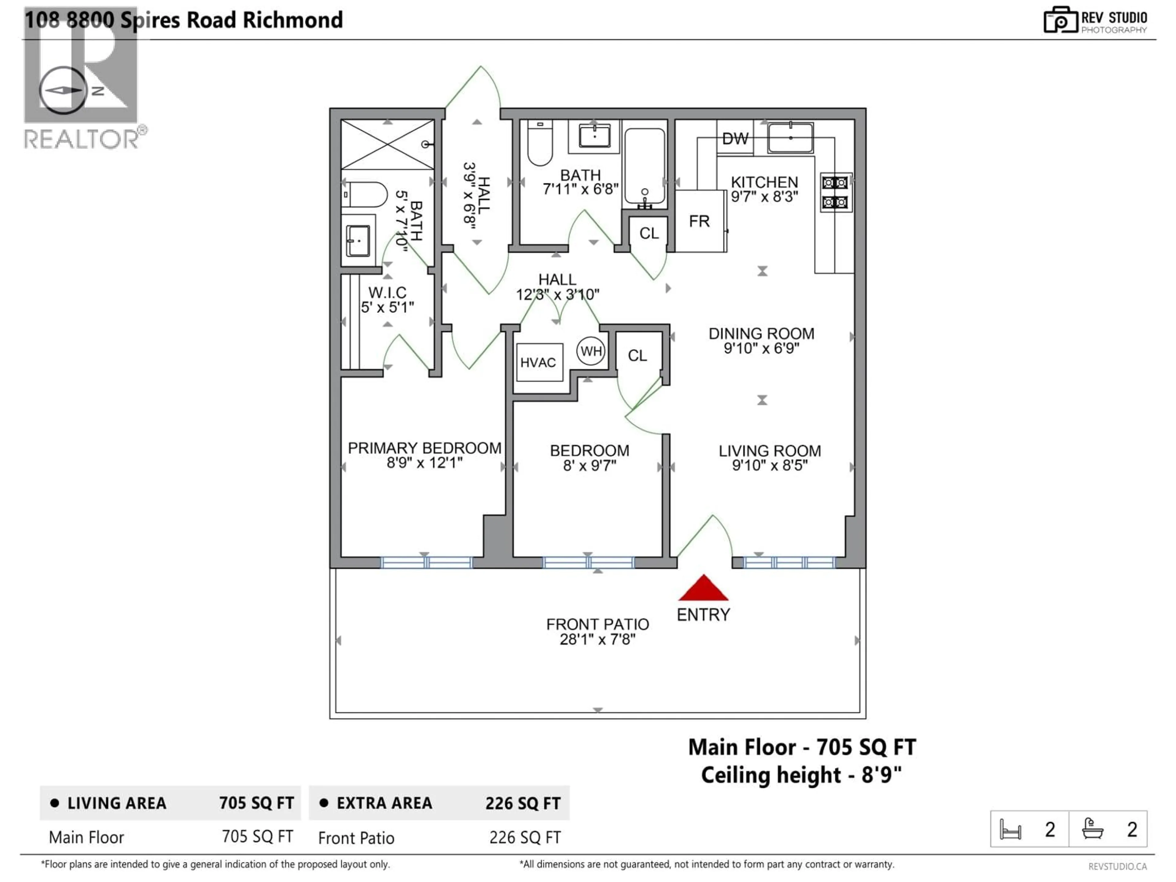 Floor plan for 108 - 8800 SPIRES ROAD, Richmond British Columbia V6Y1W5