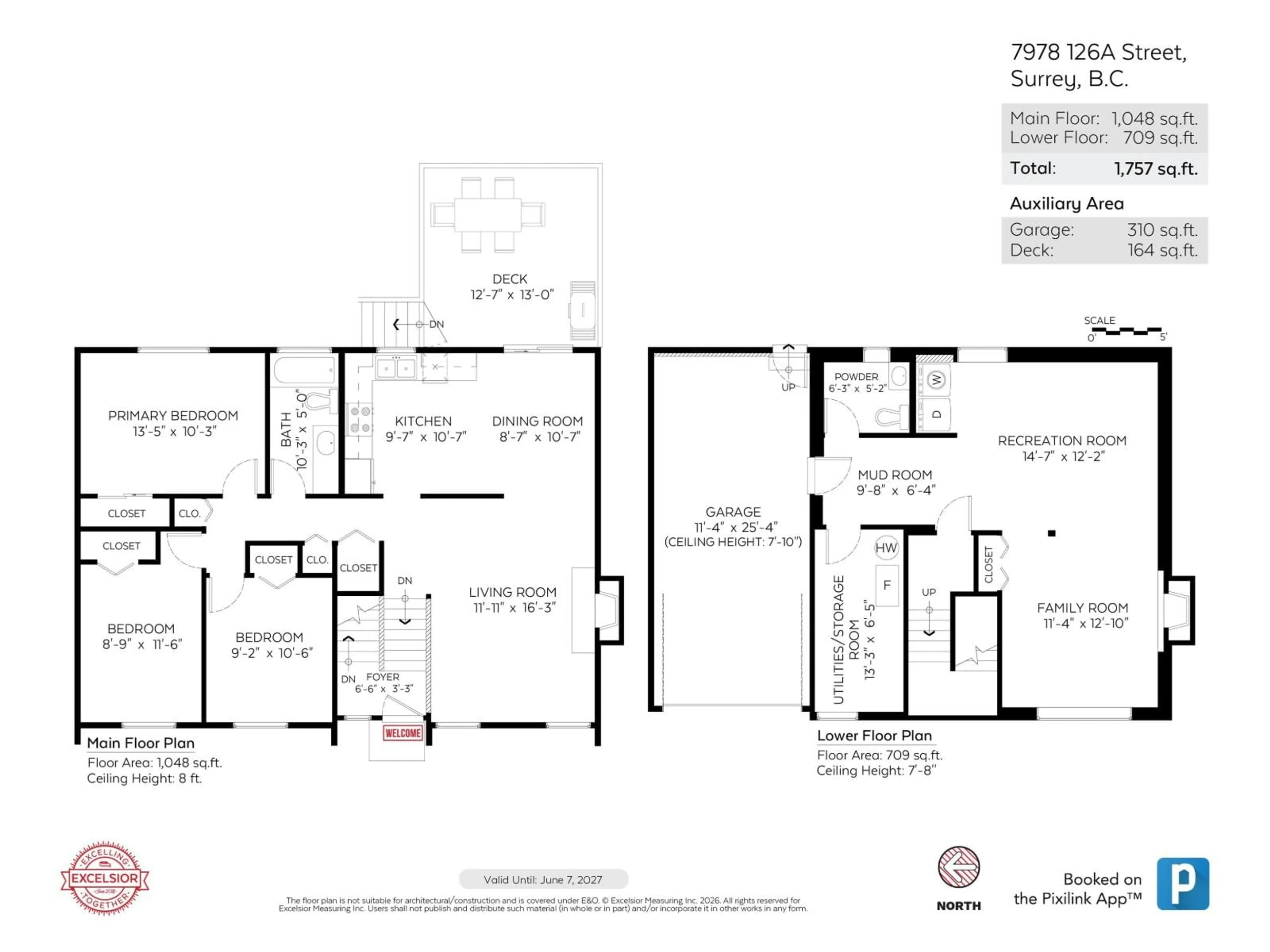 Floor plan for 7978 126A STREET, Surrey British Columbia V3W7J9