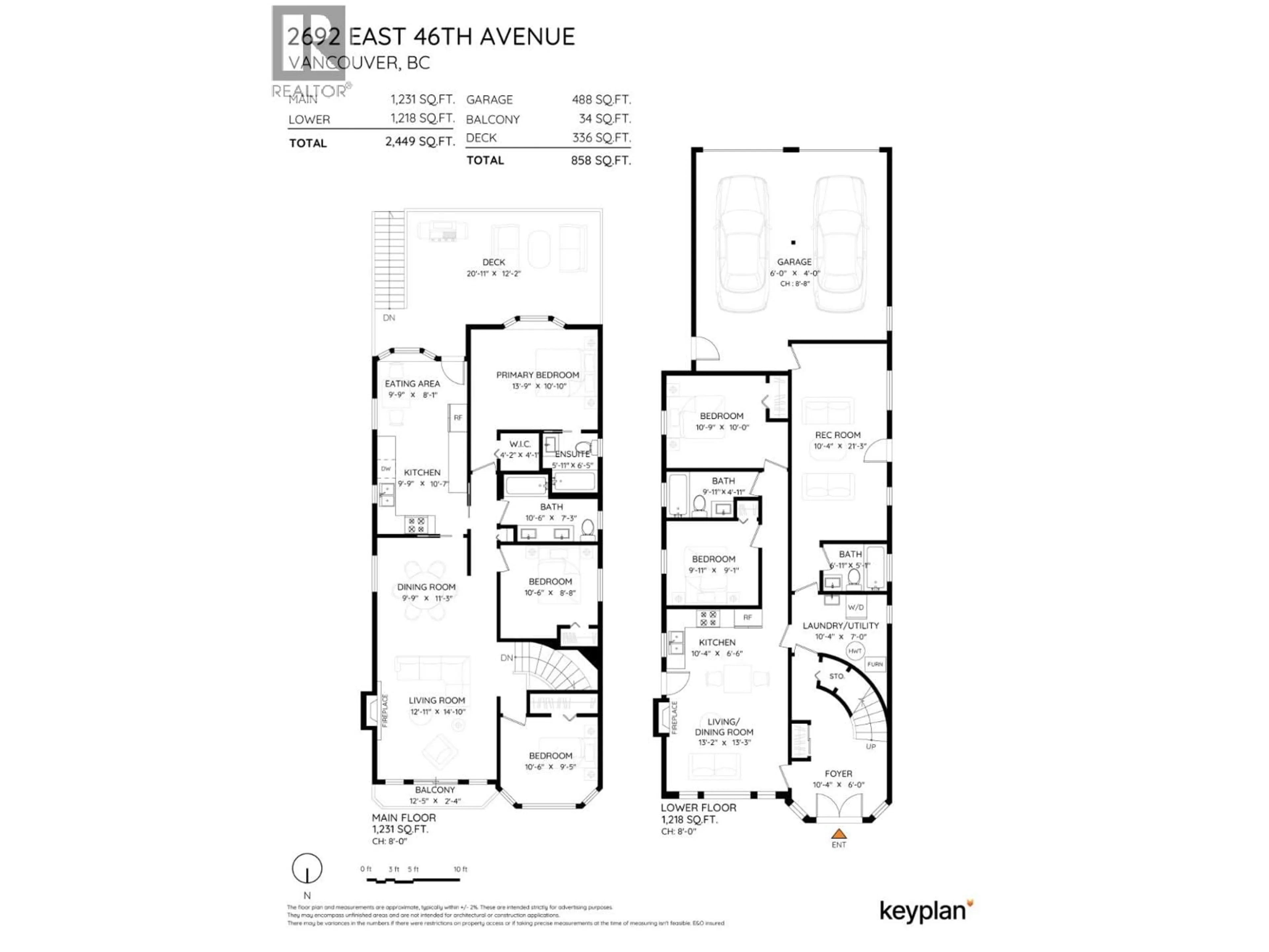 Floor plan for 2692 46TH AVENUE, Vancouver British Columbia V5S1A3
