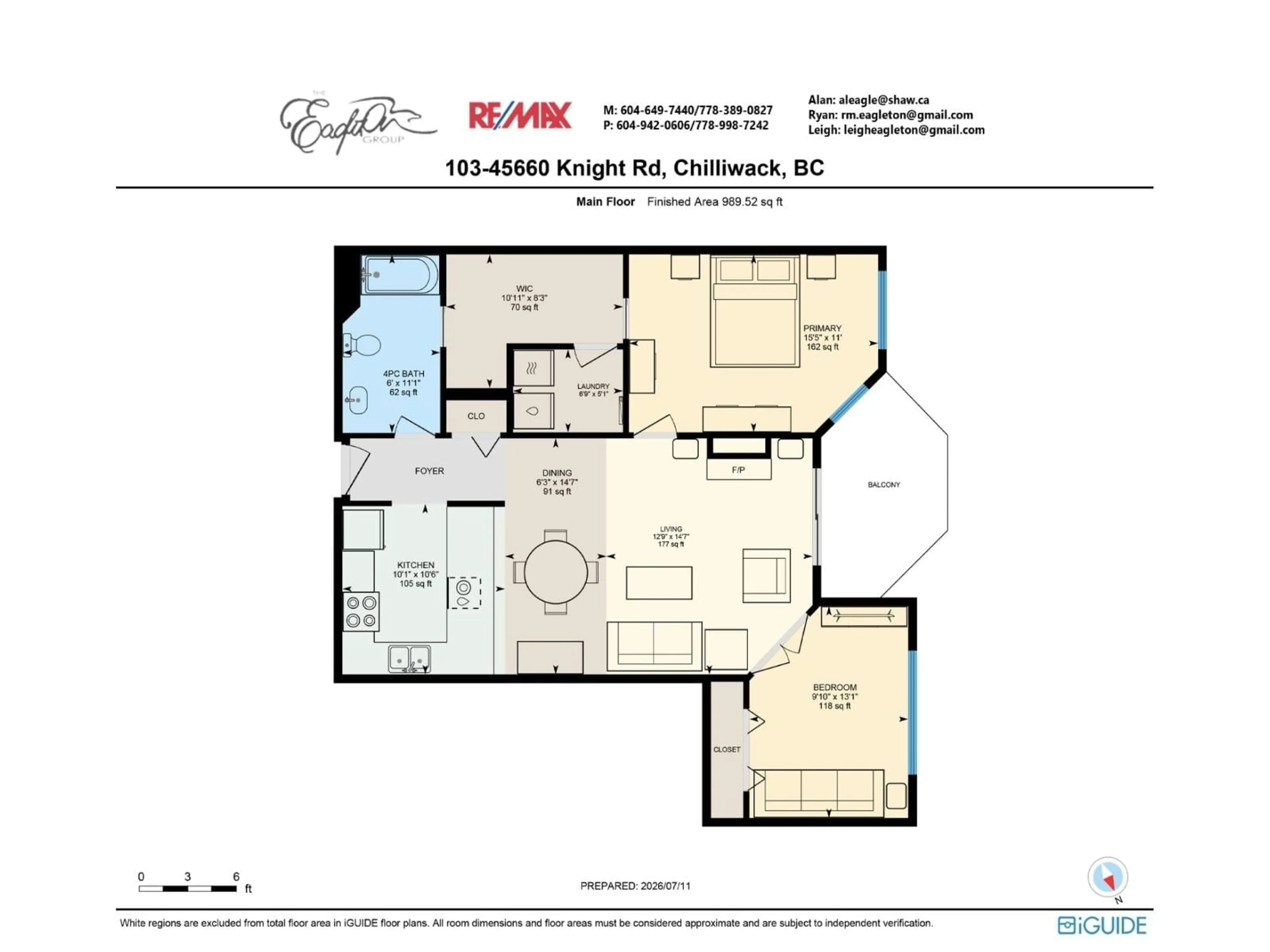 Floor plan for 103 - 45660 KNIGHT ROAD, Chilliwack British Columbia V2R2X4