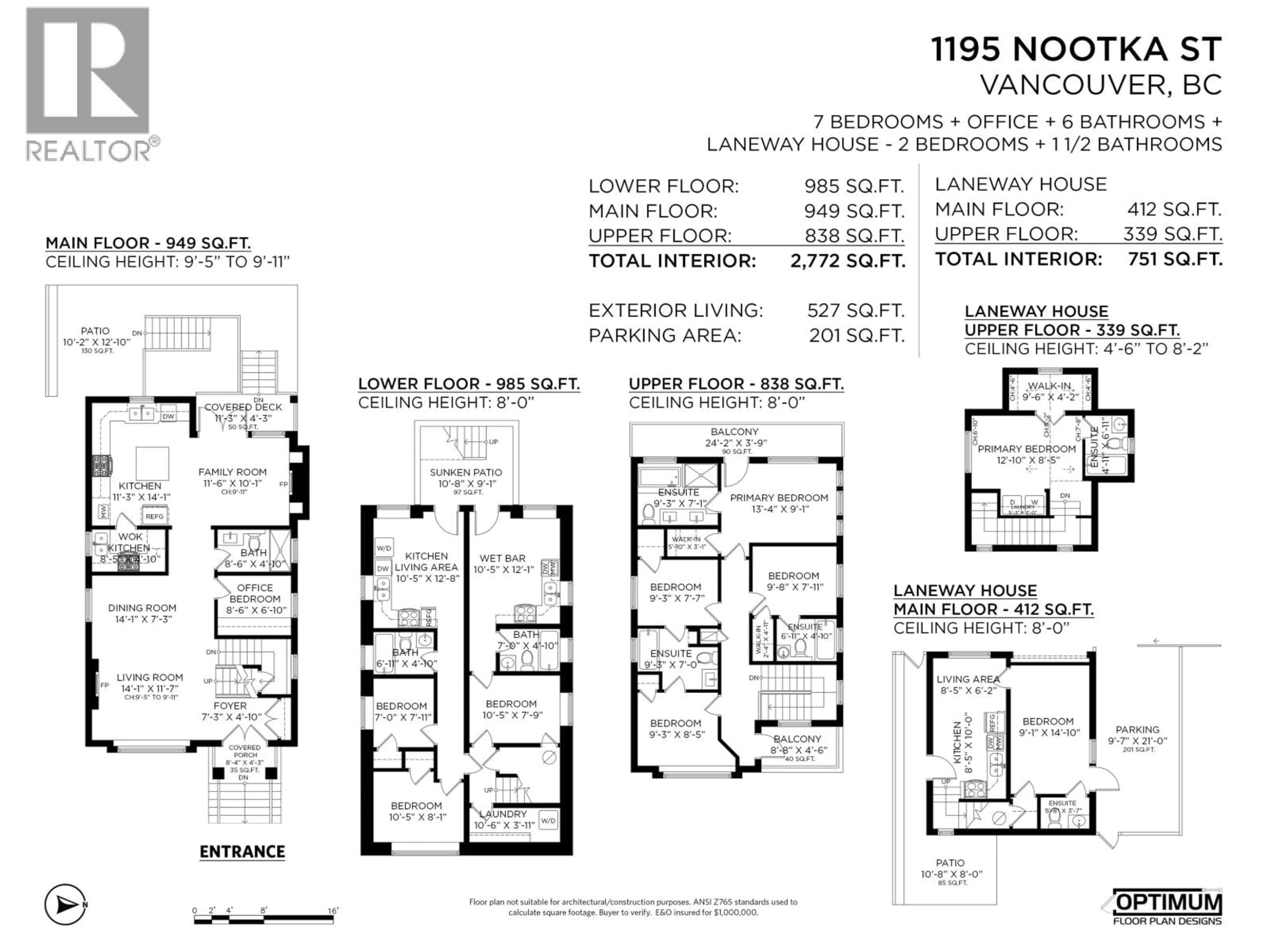 Floor plan for 1195 NOOTKA STREET, Vancouver British Columbia V5K4E6