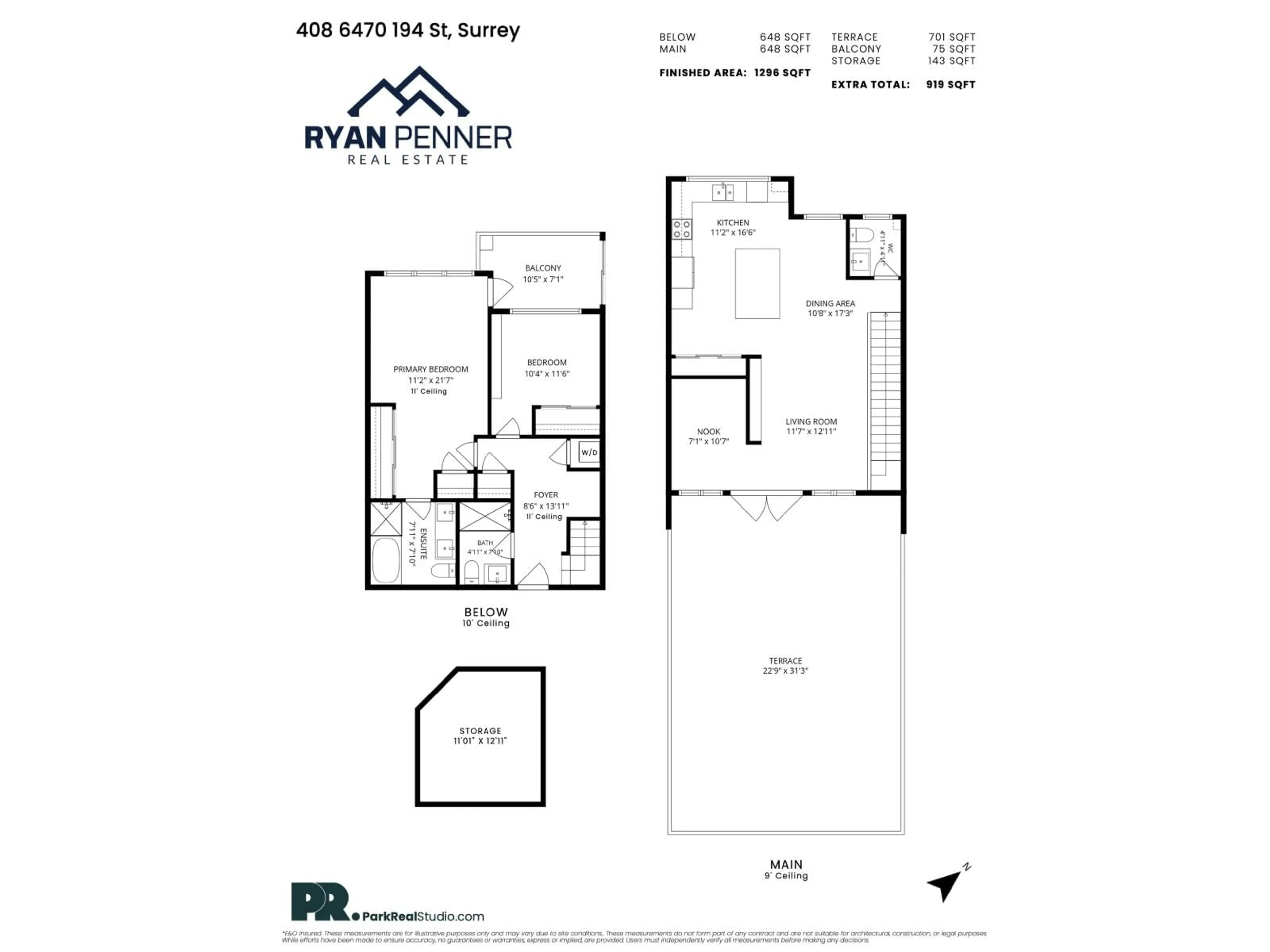 Floor plan for 408 - 6470 194 STREET, Surrey British Columbia V4N6J9