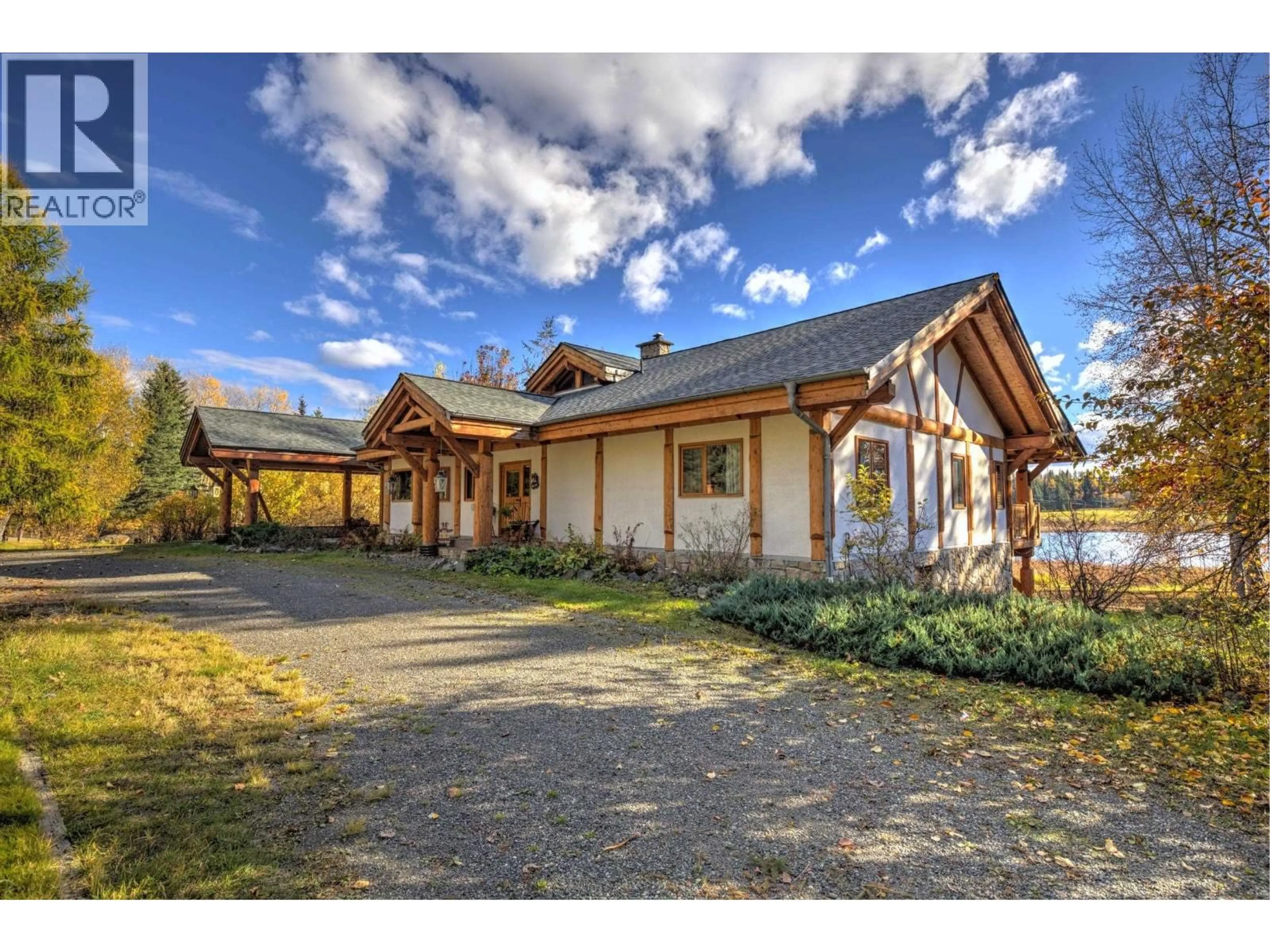 A pic from outside/outdoor area/front of a property/back of a property/a pic from drone, unknown for 5726 WALTERS DRIVE, Horsefly British Columbia V0L1L0