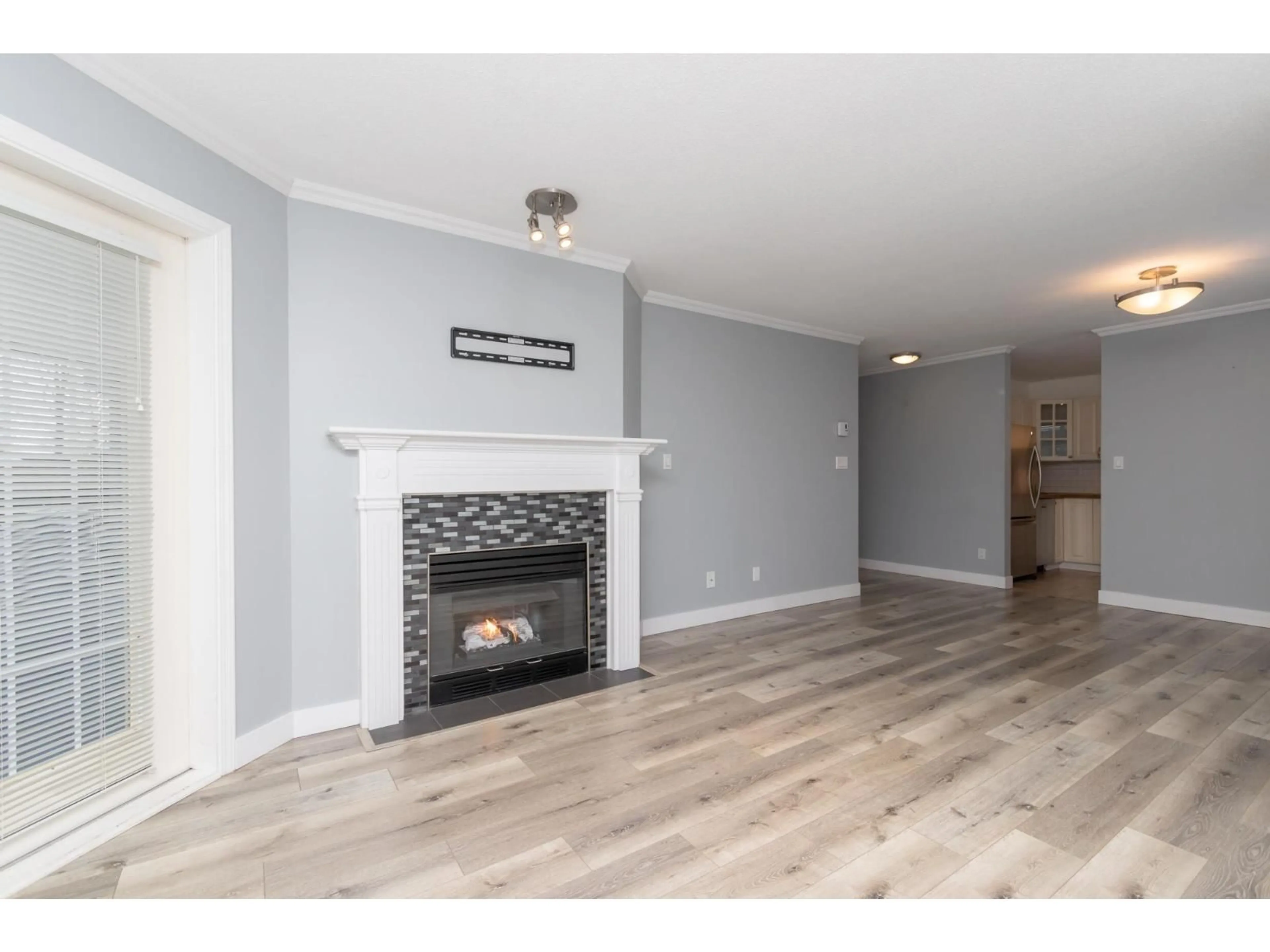 Living room with furniture, wood/laminate floor for 103 - 15150 108 AVENUE, Surrey British Columbia V3R0V1