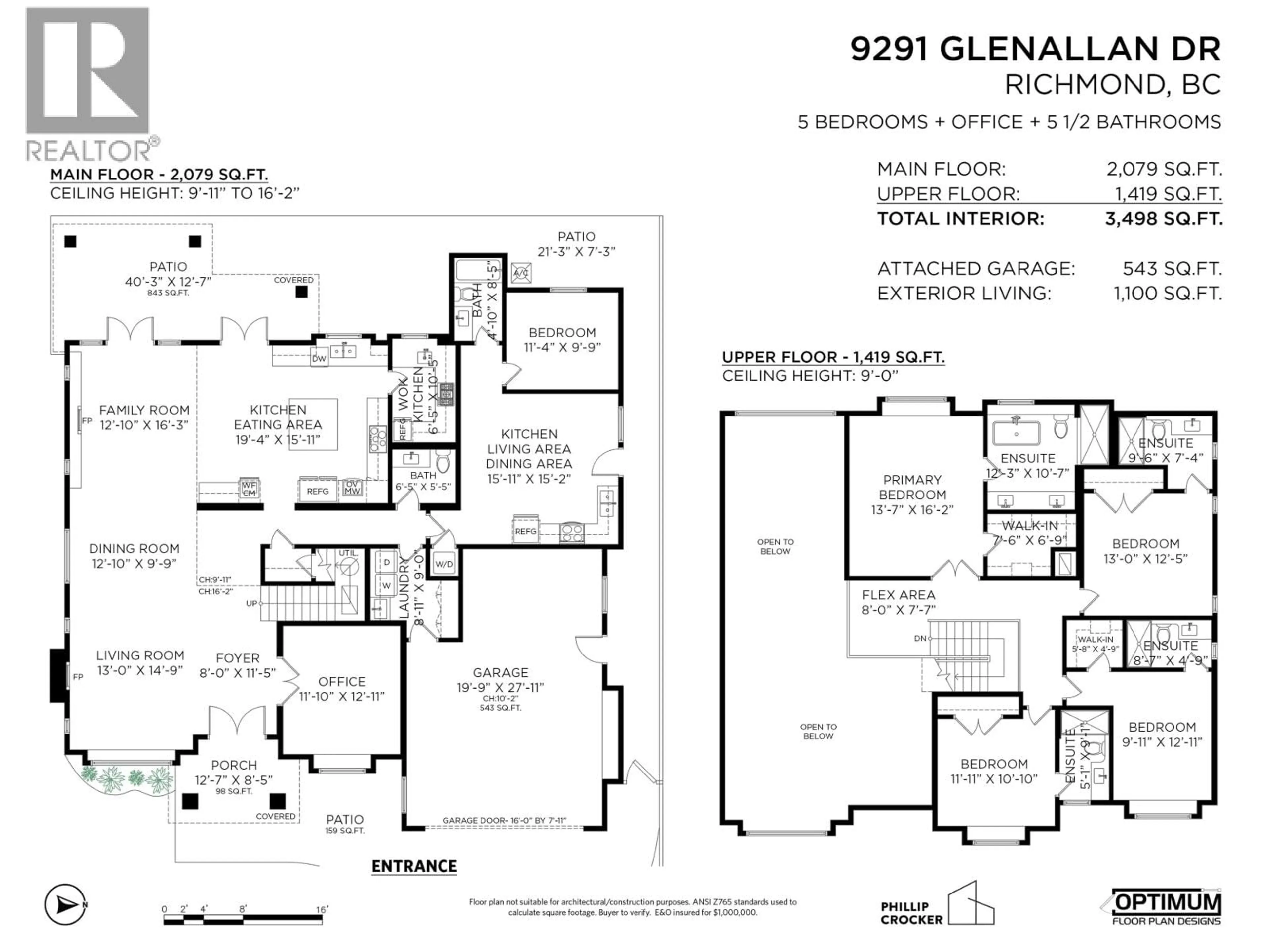 Floor plan for 9291 GLENALLAN DRIVE, Richmond British Columbia V7A2S6