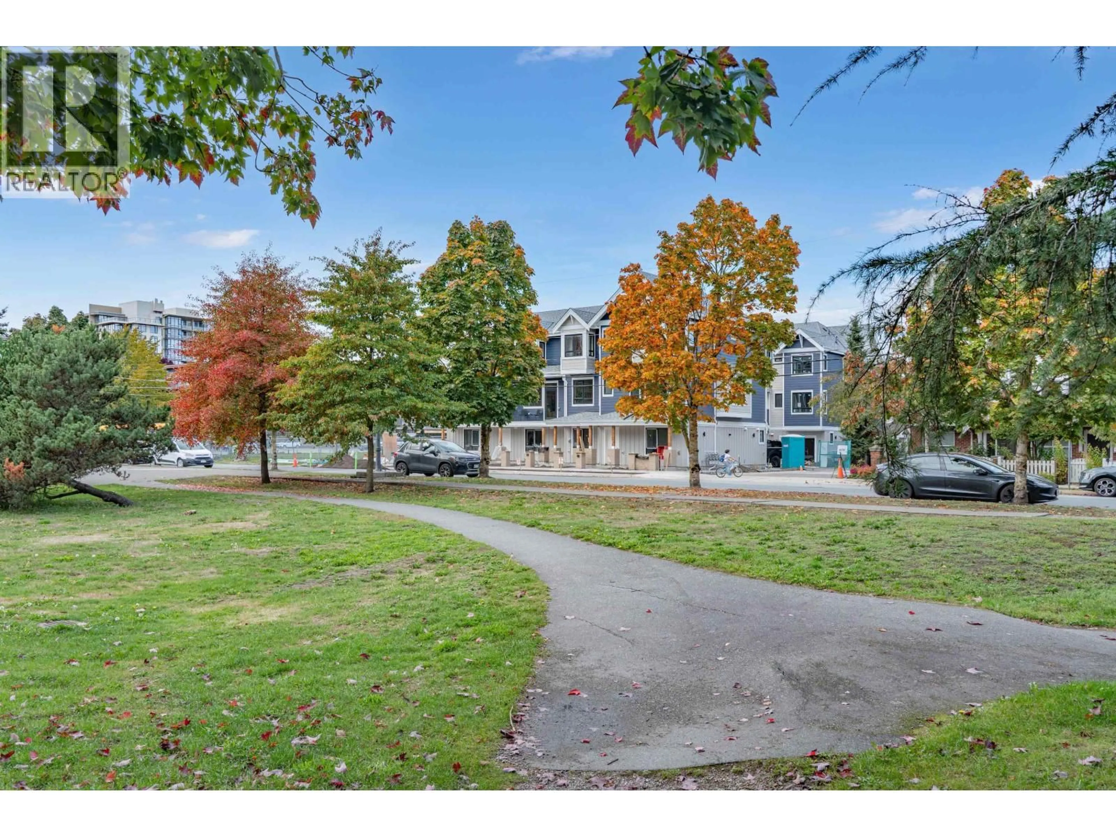A pic from outside/outdoor area/front of a property/back of a property/a pic from drone, street for 8 - 9331 FERNDALE ROAD, Richmond British Columbia V6Y1X4