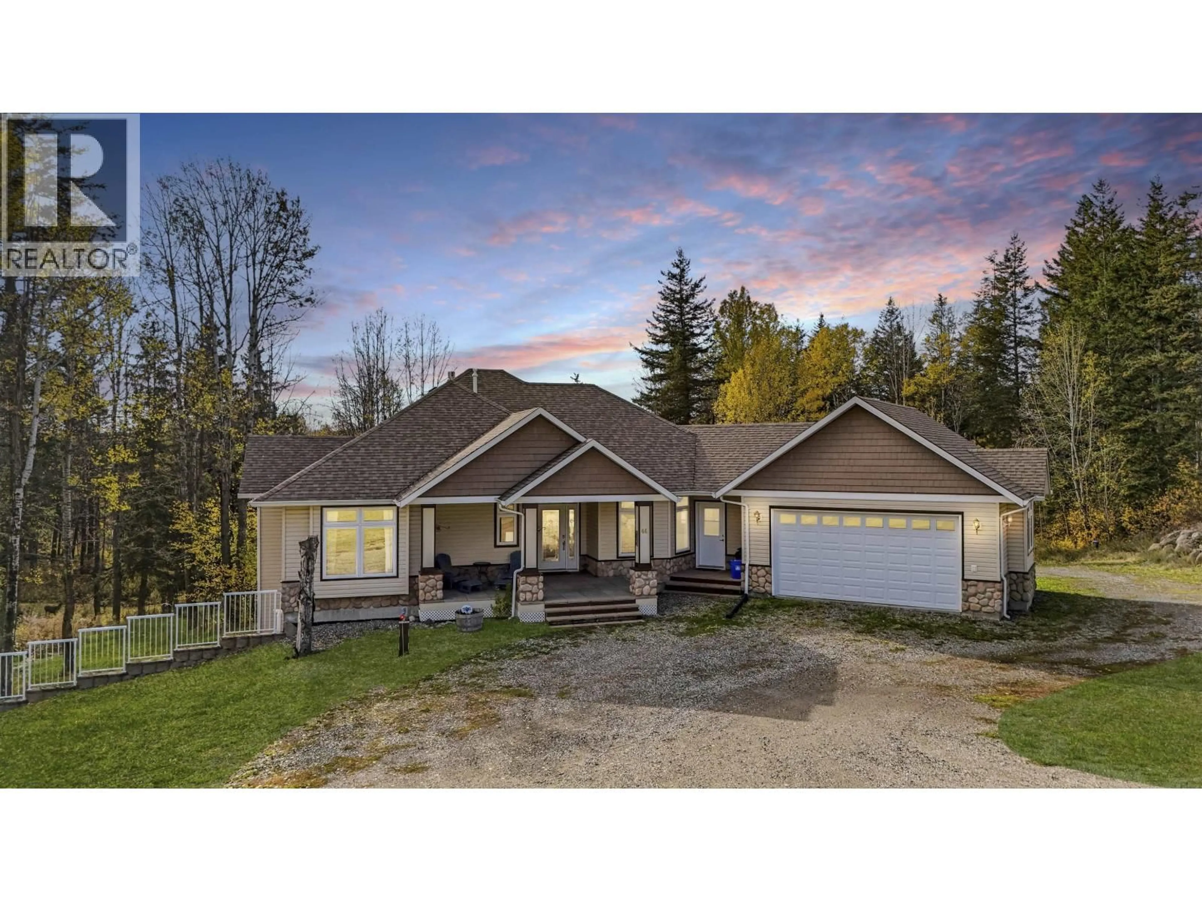 A pic from outside/outdoor area/front of a property/back of a property/a pic from drone, unknown for 44 VALLEY ROAD, 150 Mile House British Columbia V0K2G0