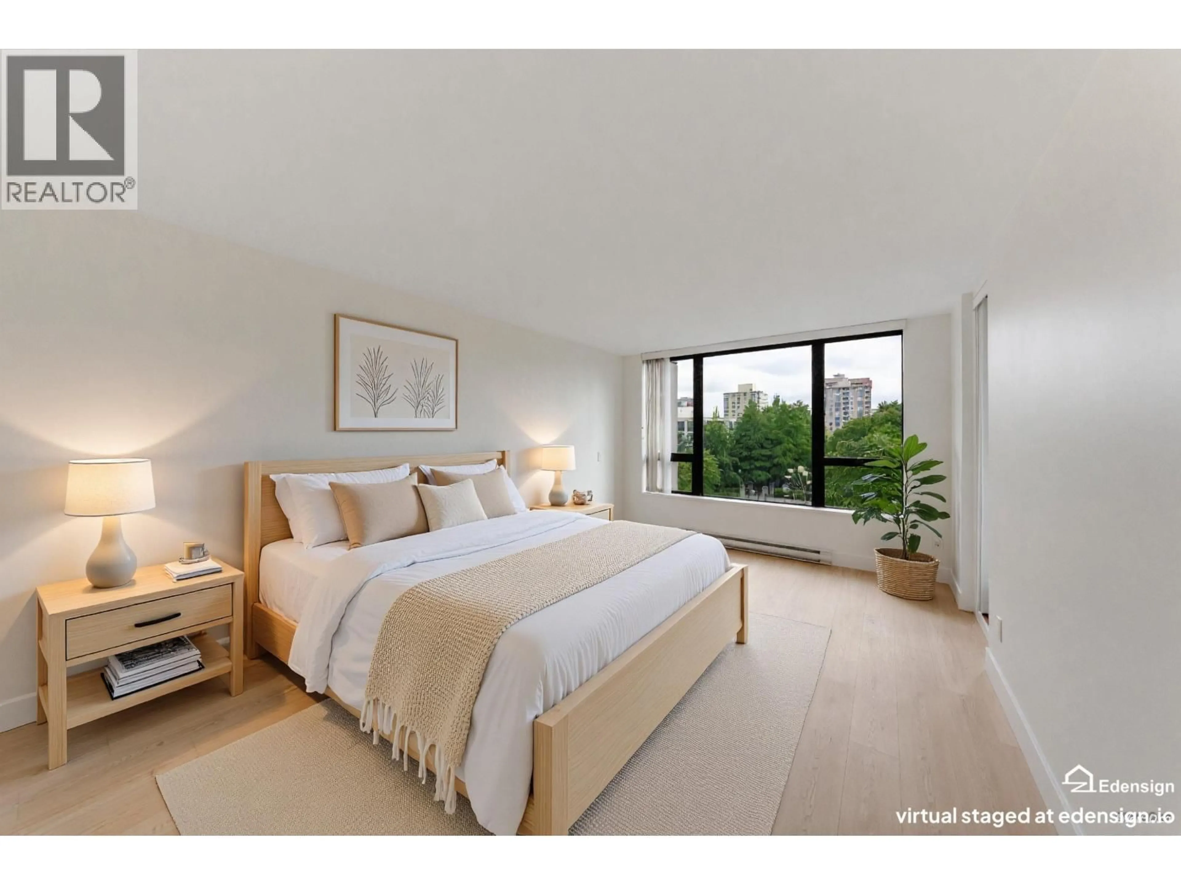 Bedroom with bed, unknown for 408 - 7138 COLLIER STREET, Burnaby British Columbia V5E0A2