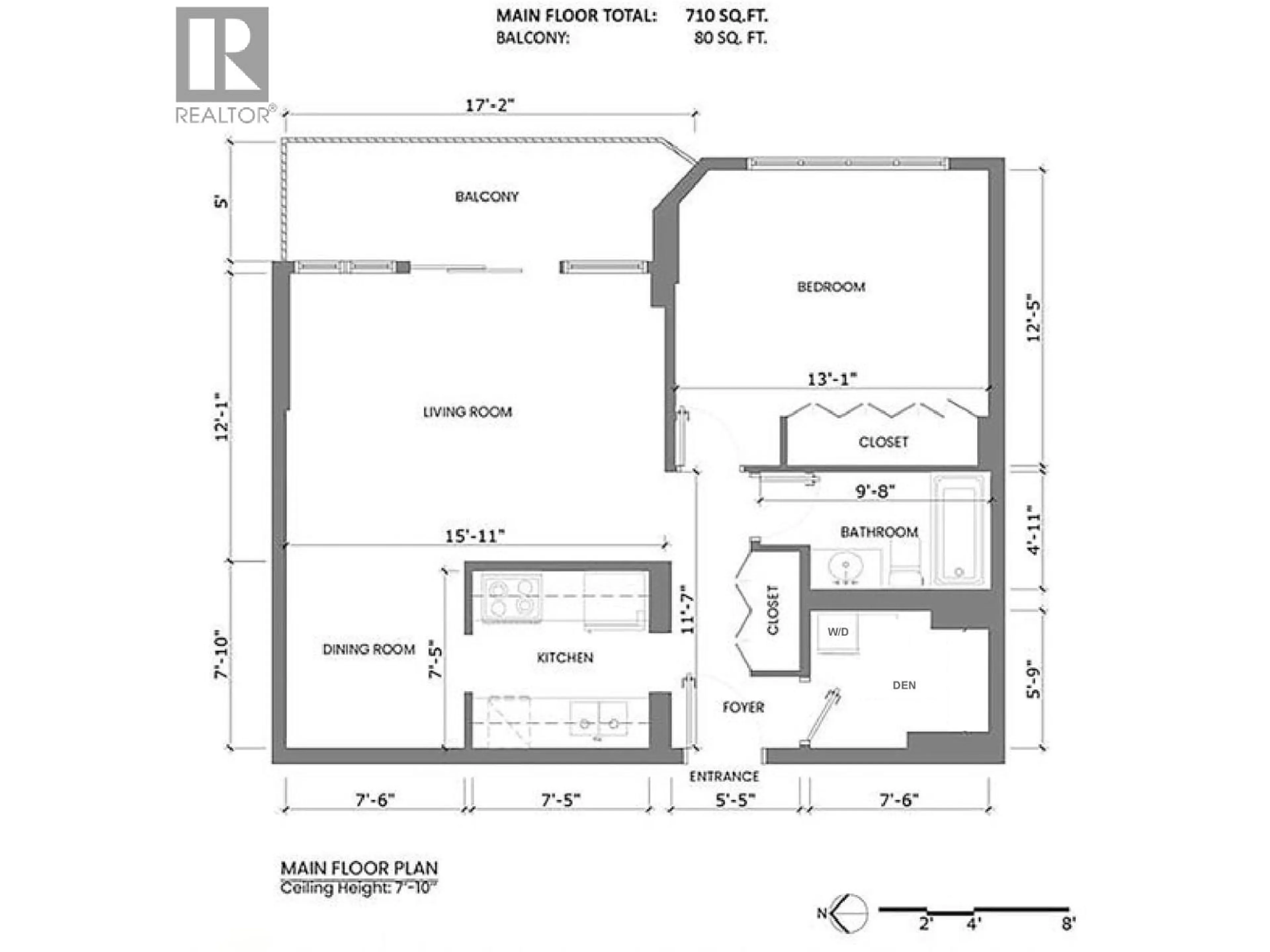 Floor plan for 406 - 4200 MAYBERRY STREET, Burnaby British Columbia V5H4A7
