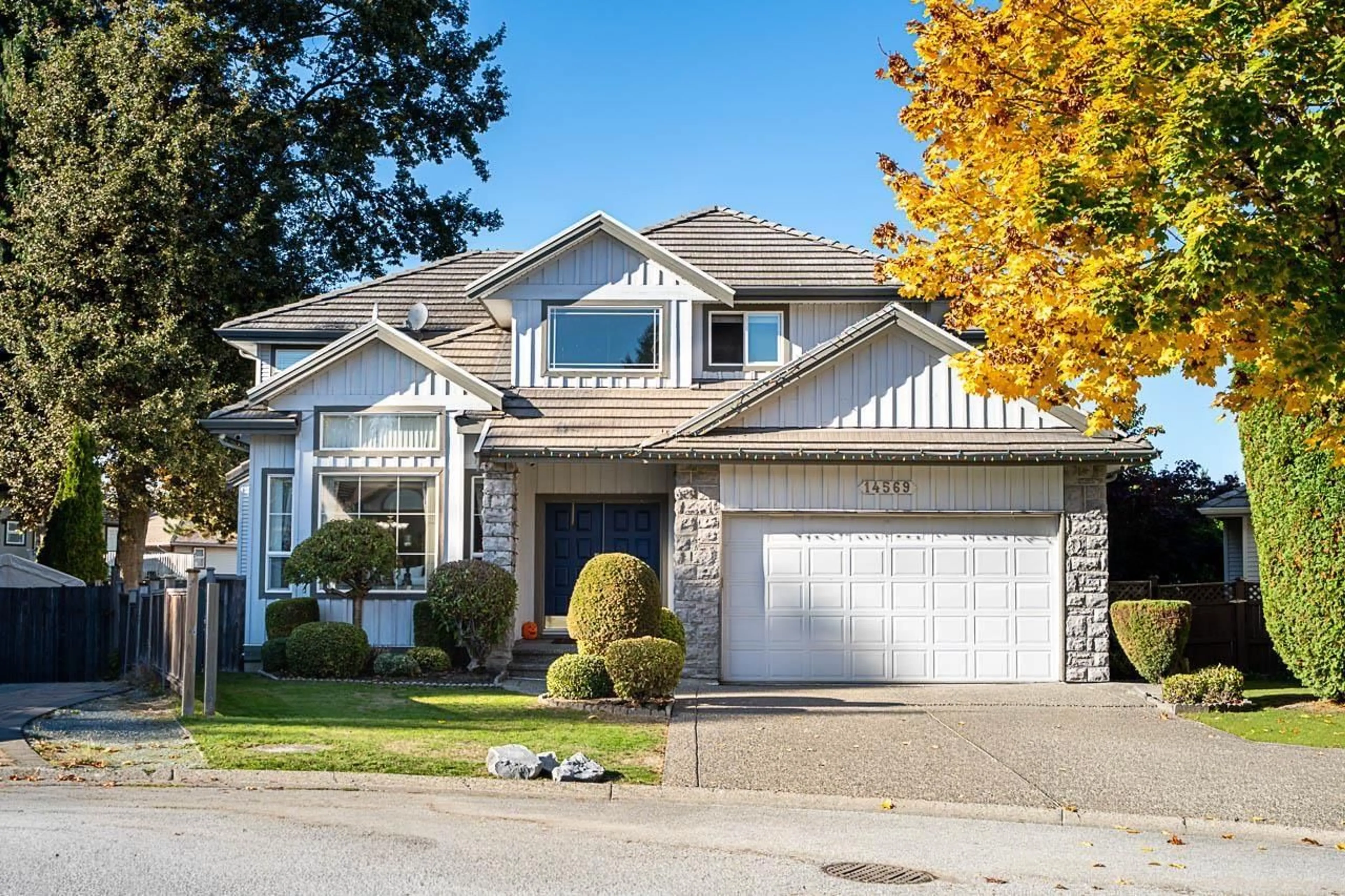 Home with vinyl exterior material, street for 14569 75A AVENUE, Surrey British Columbia V3S8T9