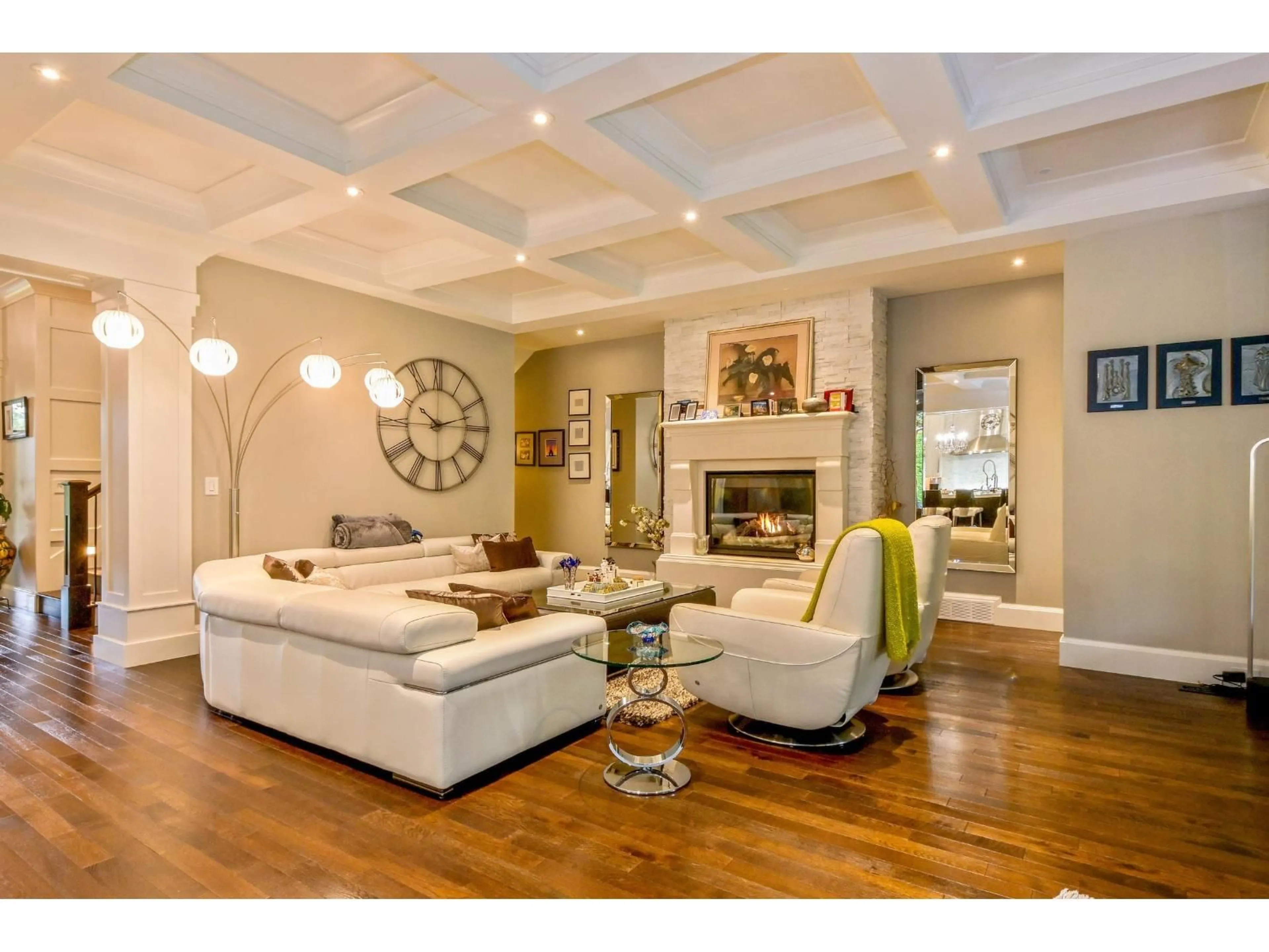 Living room with furniture, wood/laminate floor for 23667 36A AVENUE, Langley British Columbia V2Z2J6
