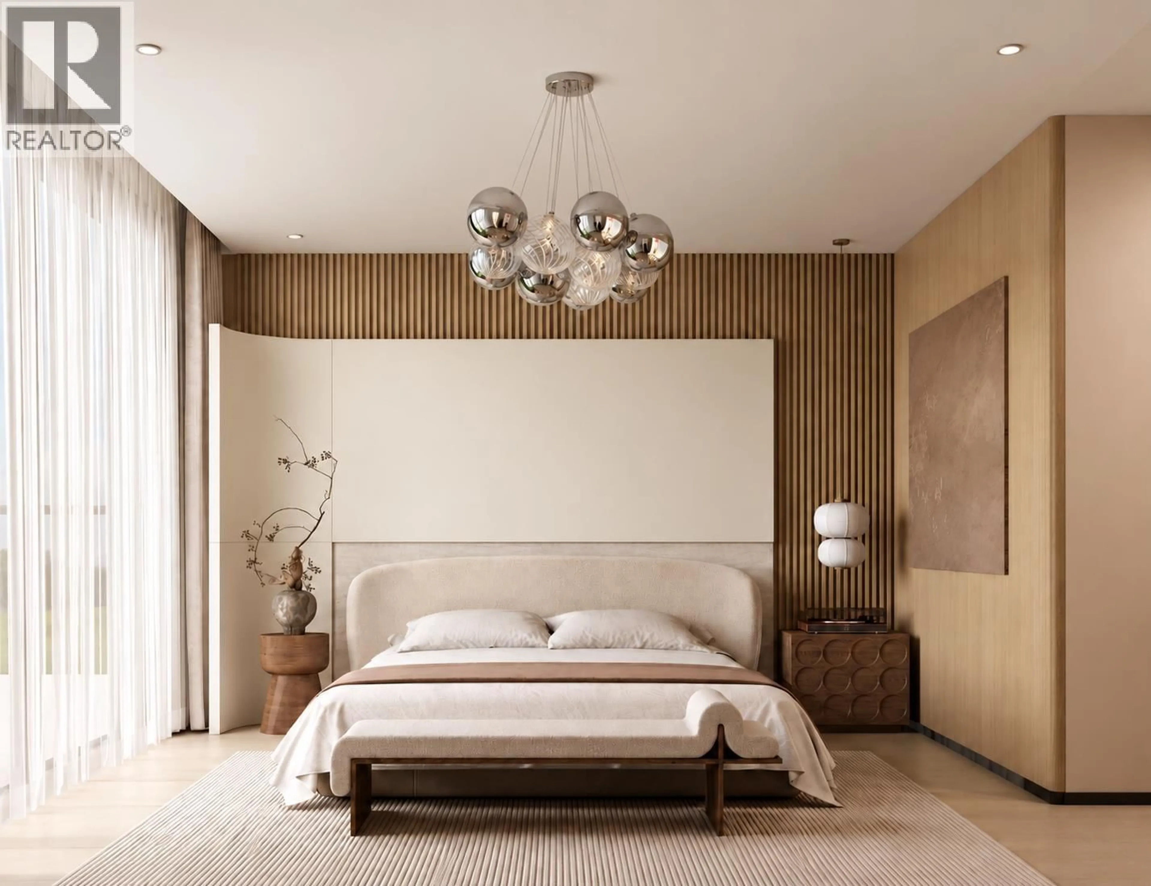 Bedroom with bed, wood/laminate floor for 6720 VIVIAN STREET, Vancouver British Columbia V5S2T6