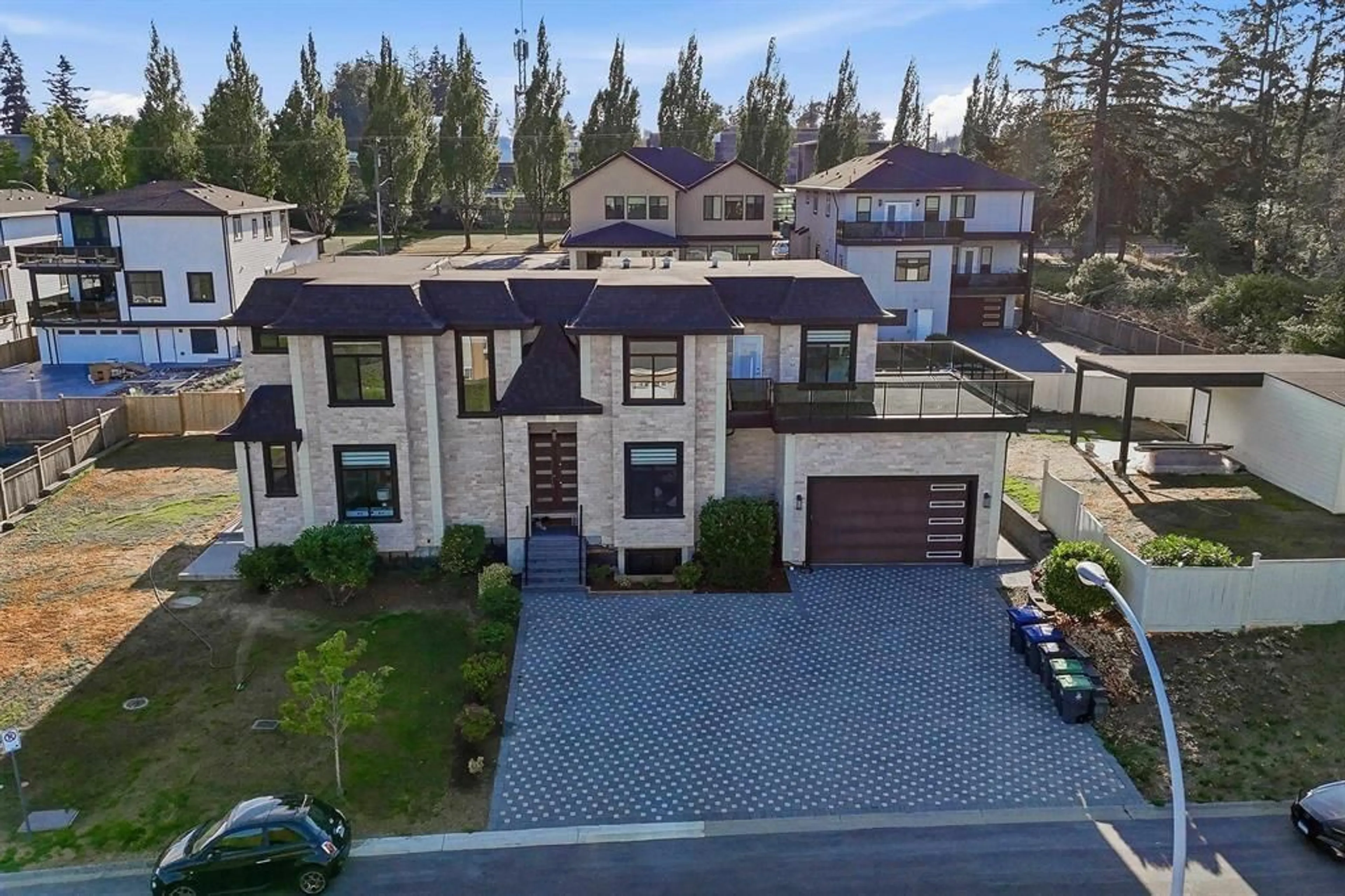 A pic from outside/outdoor area/front of a property/back of a property/a pic from drone, street for 5735 144A STREET, Surrey British Columbia V3S8E2