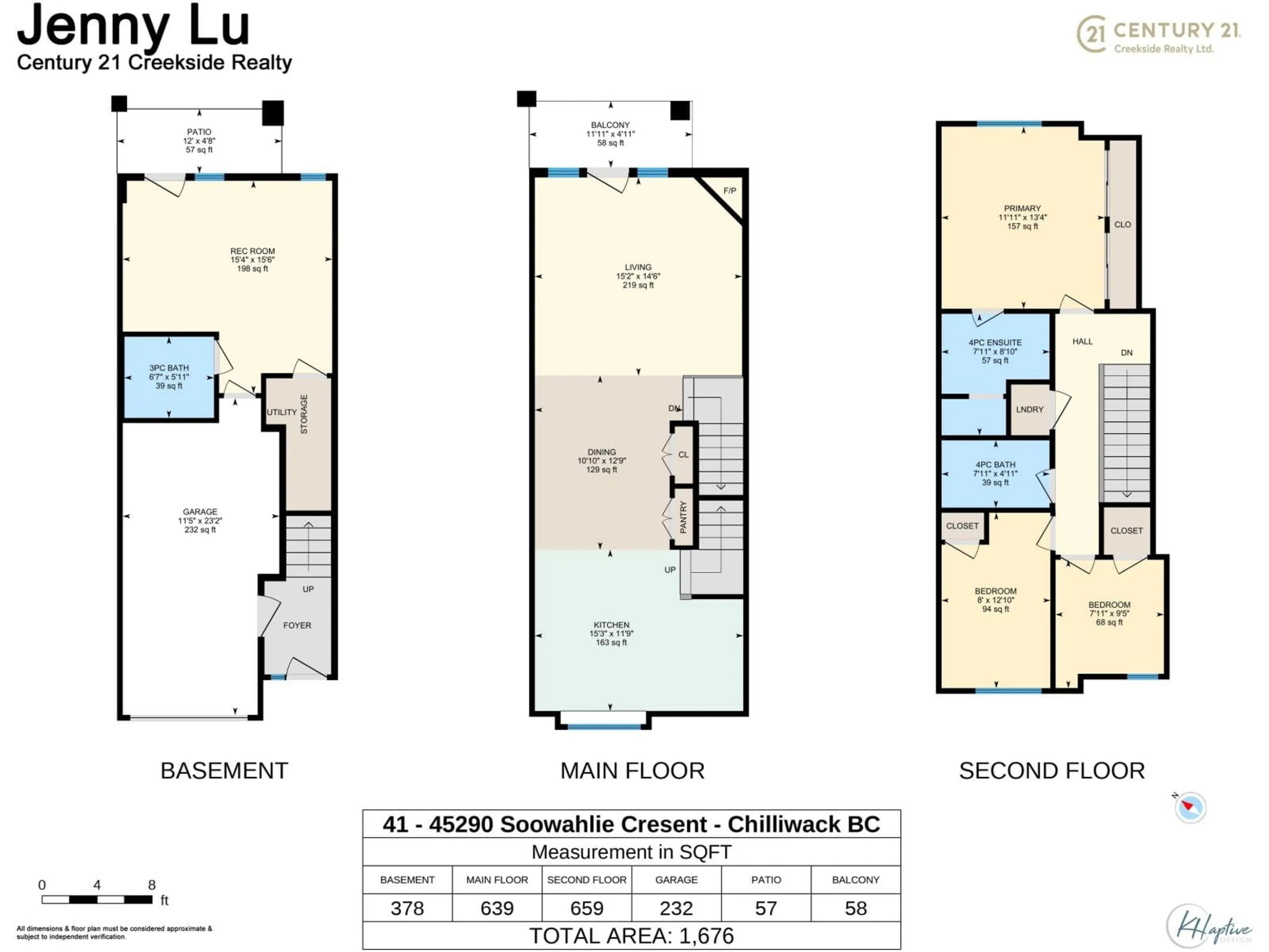 Floor plan for 41 - 45290 SOOWAHLIE CRESCENT, Chilliwack British Columbia V2R0S6