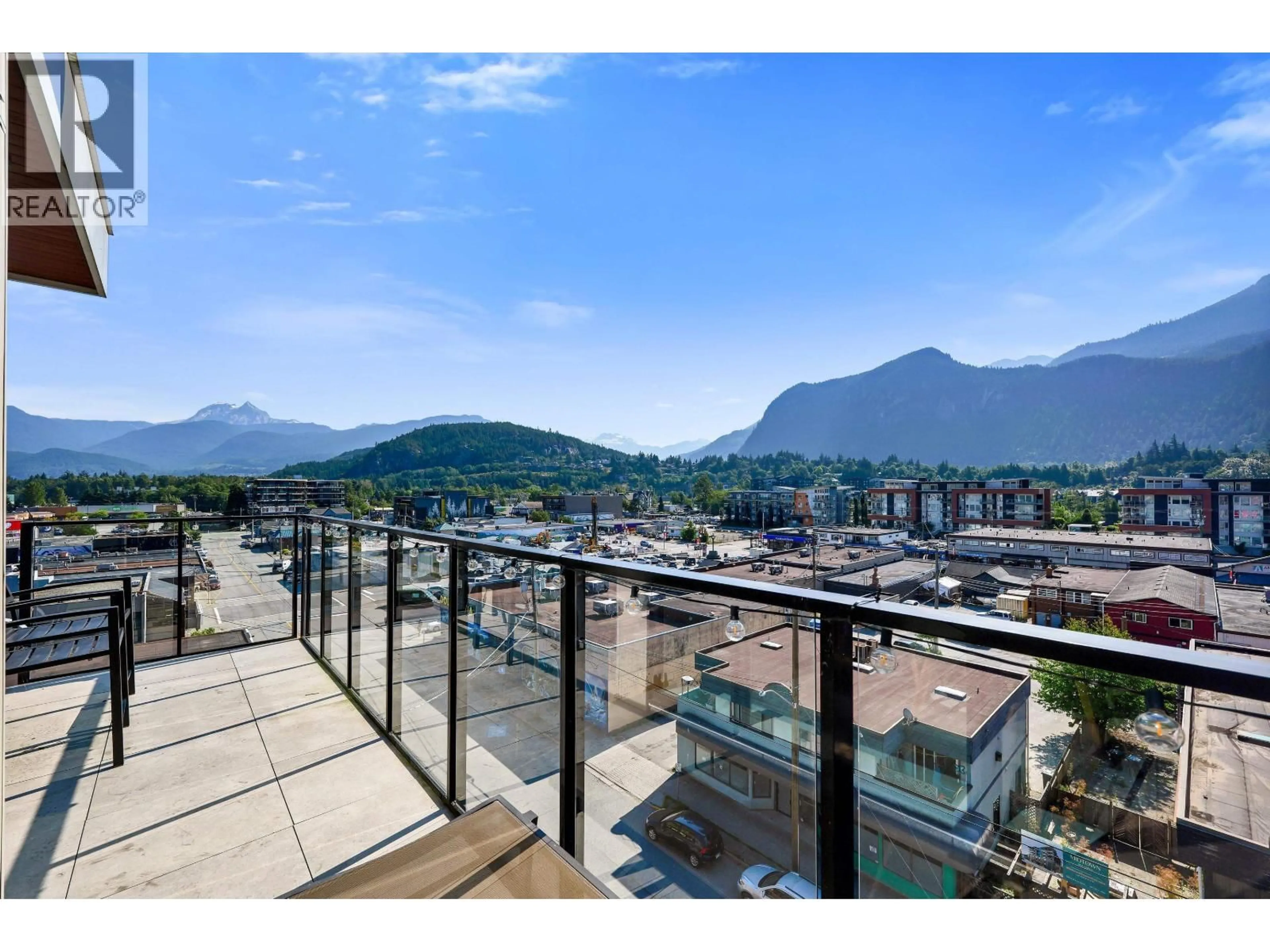 Balcony in the apartment, mountain view for 616 - 38033 SECOND AVENUE, Squamish British Columbia V8B0C4