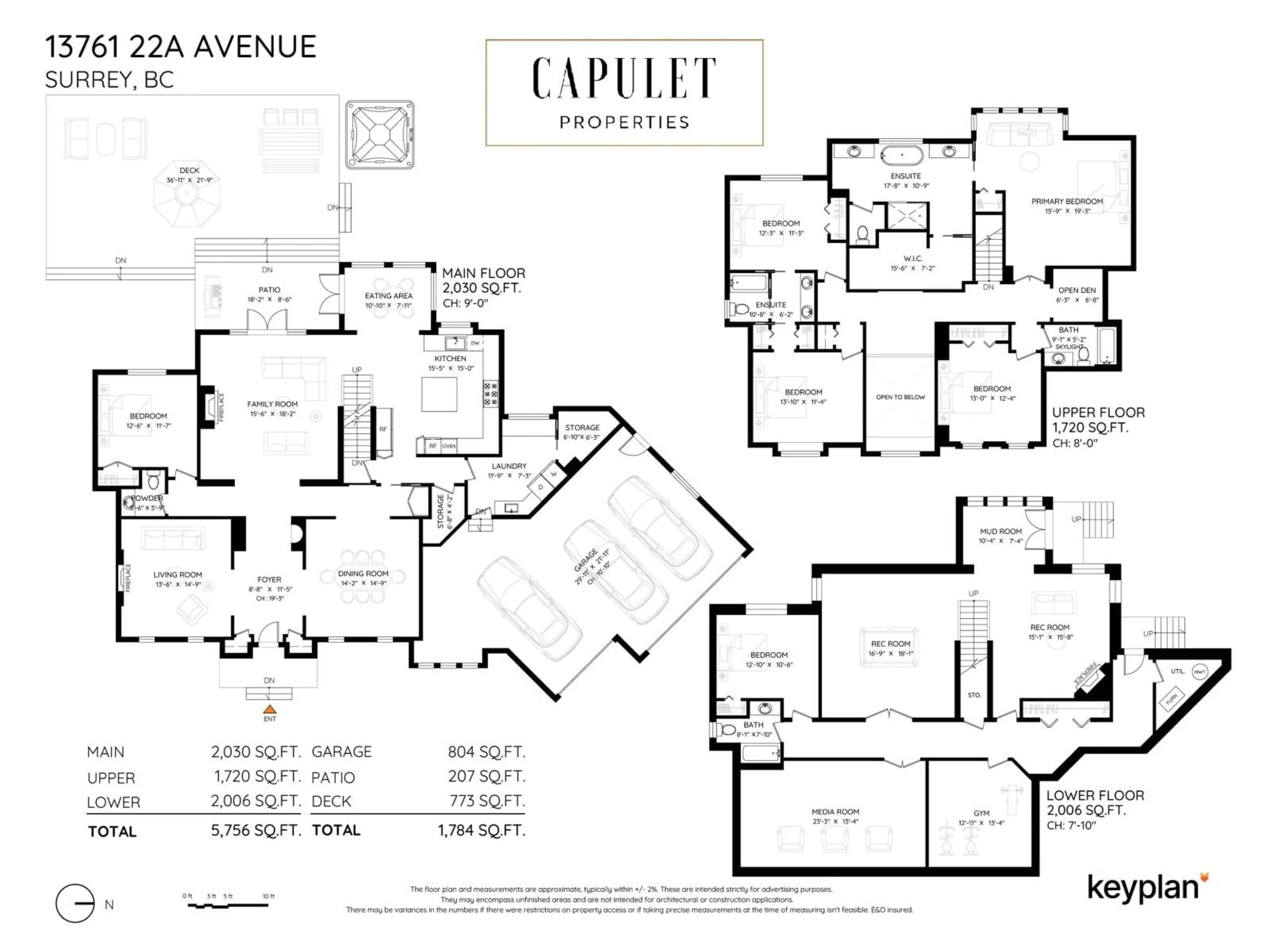 Floor plan for 13761 22A AVENUE, Surrey British Columbia V4A9V8