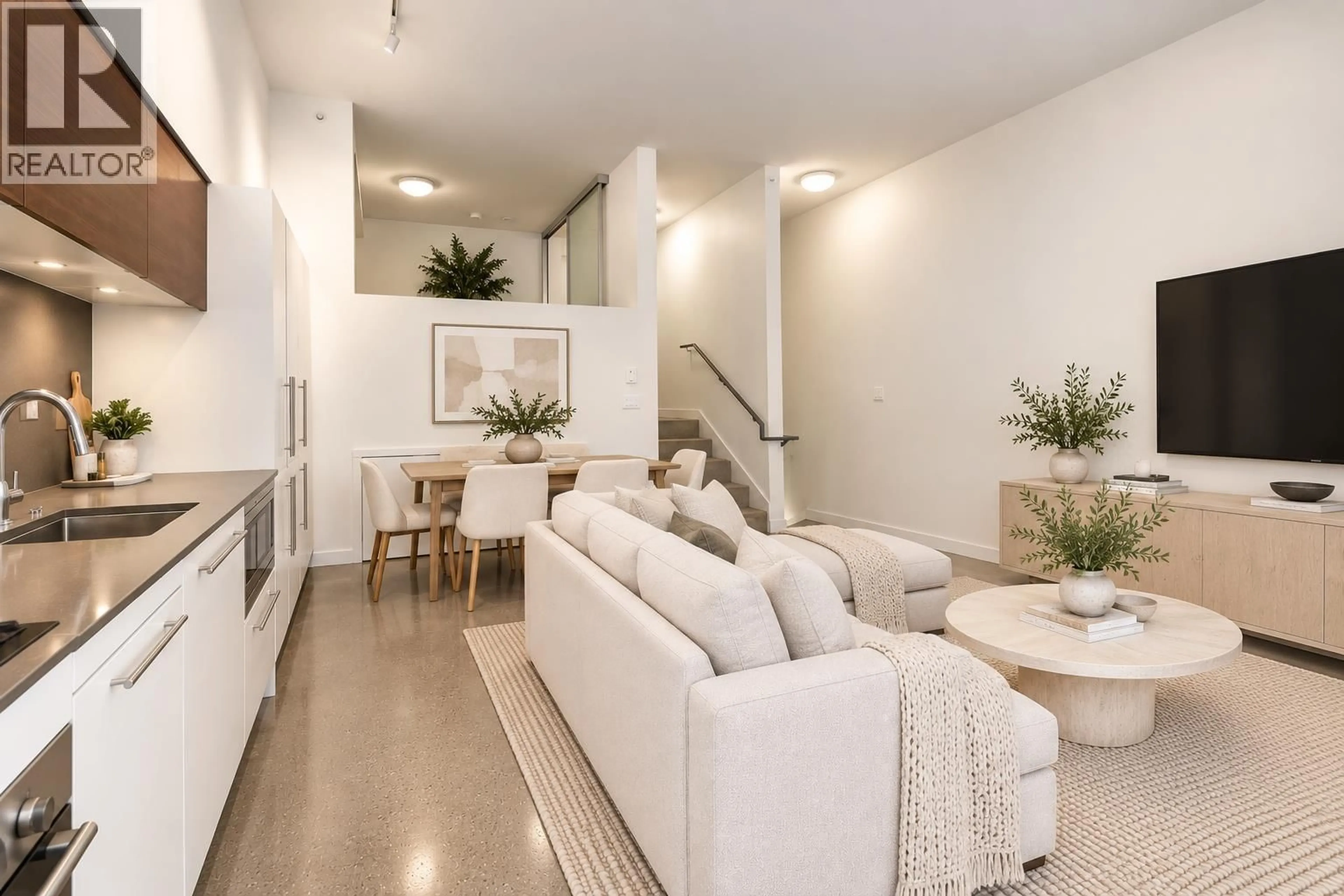 Living room with furniture, unknown for 208 - 150 CORDOVA STREET, Vancouver British Columbia V6A0E7